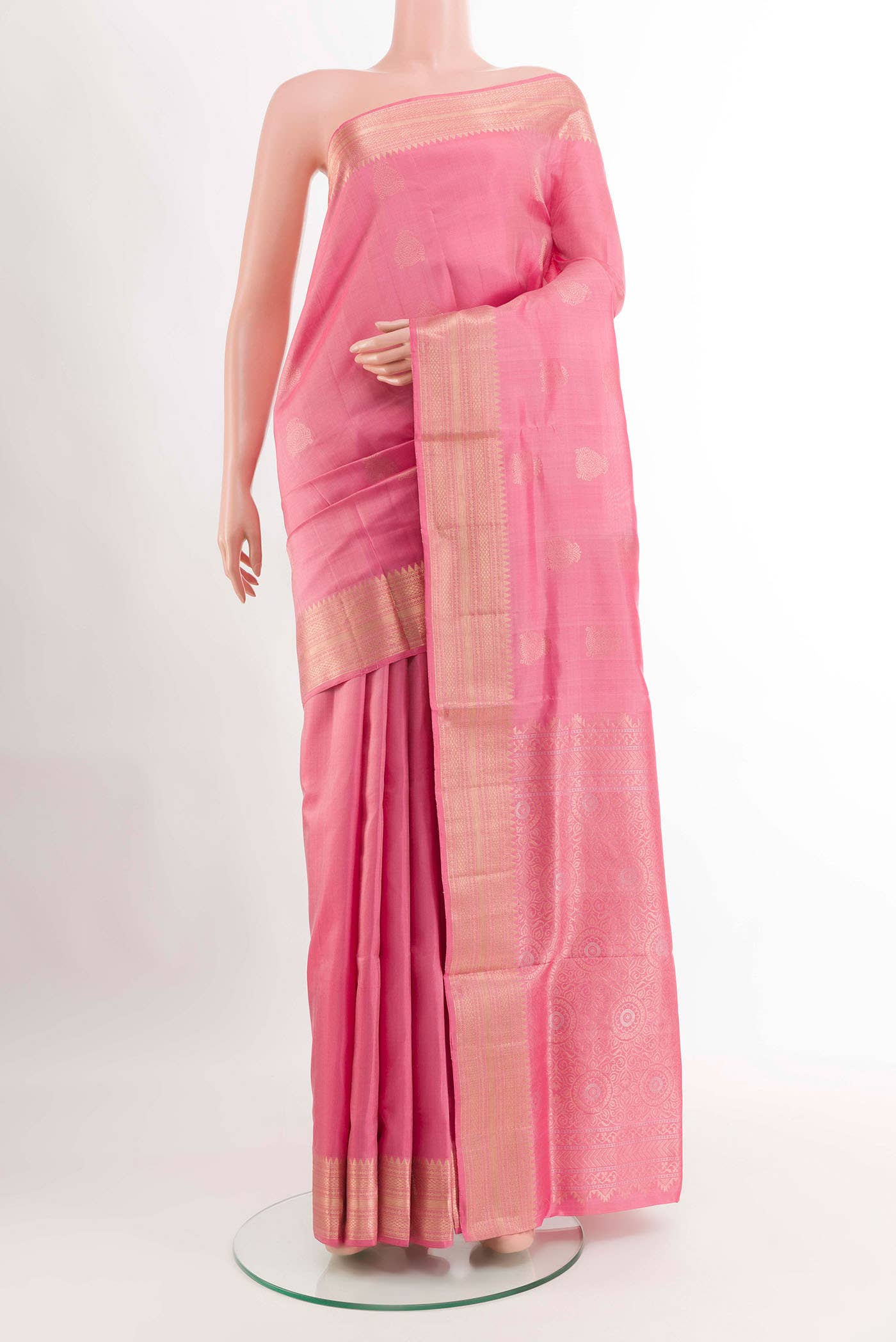 Pink Soft Silk Saree