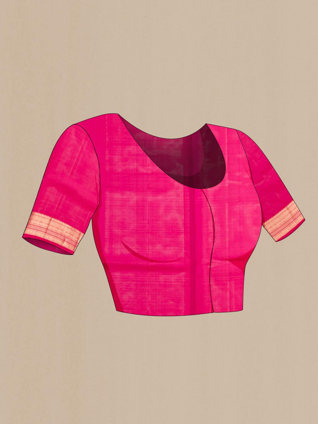 Dark Pink Soft Silk Saree