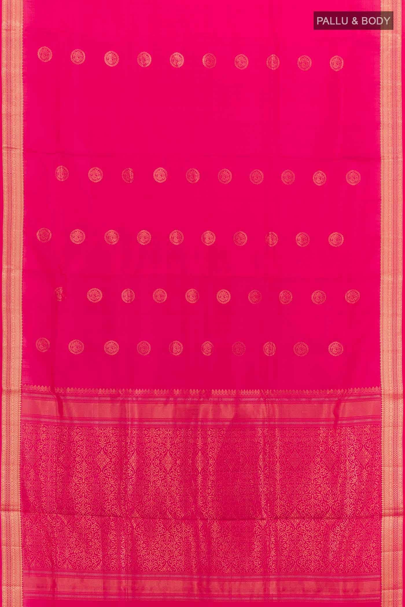 Dark Pink Soft Silk Saree