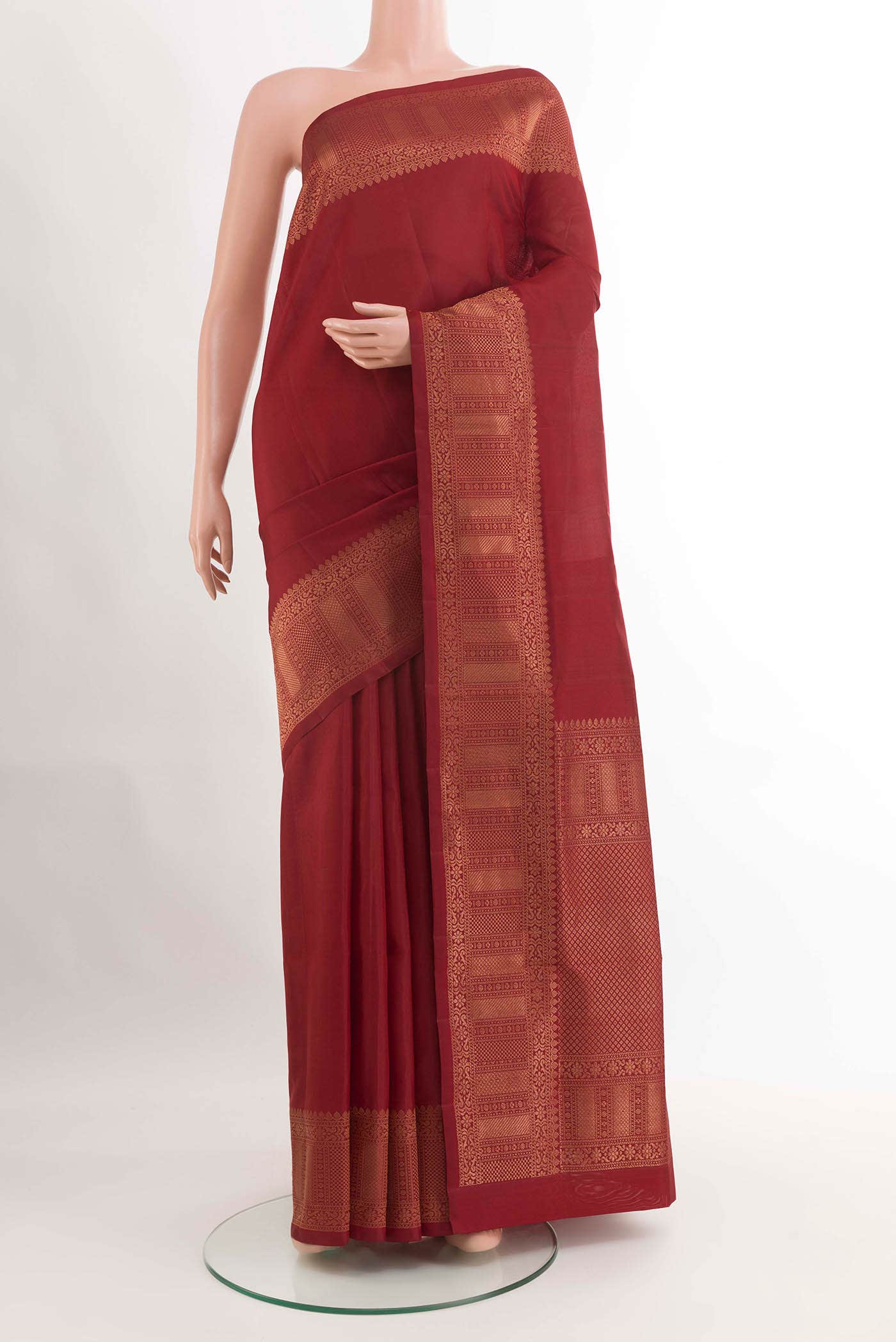 Maroon Soft Silk Saree