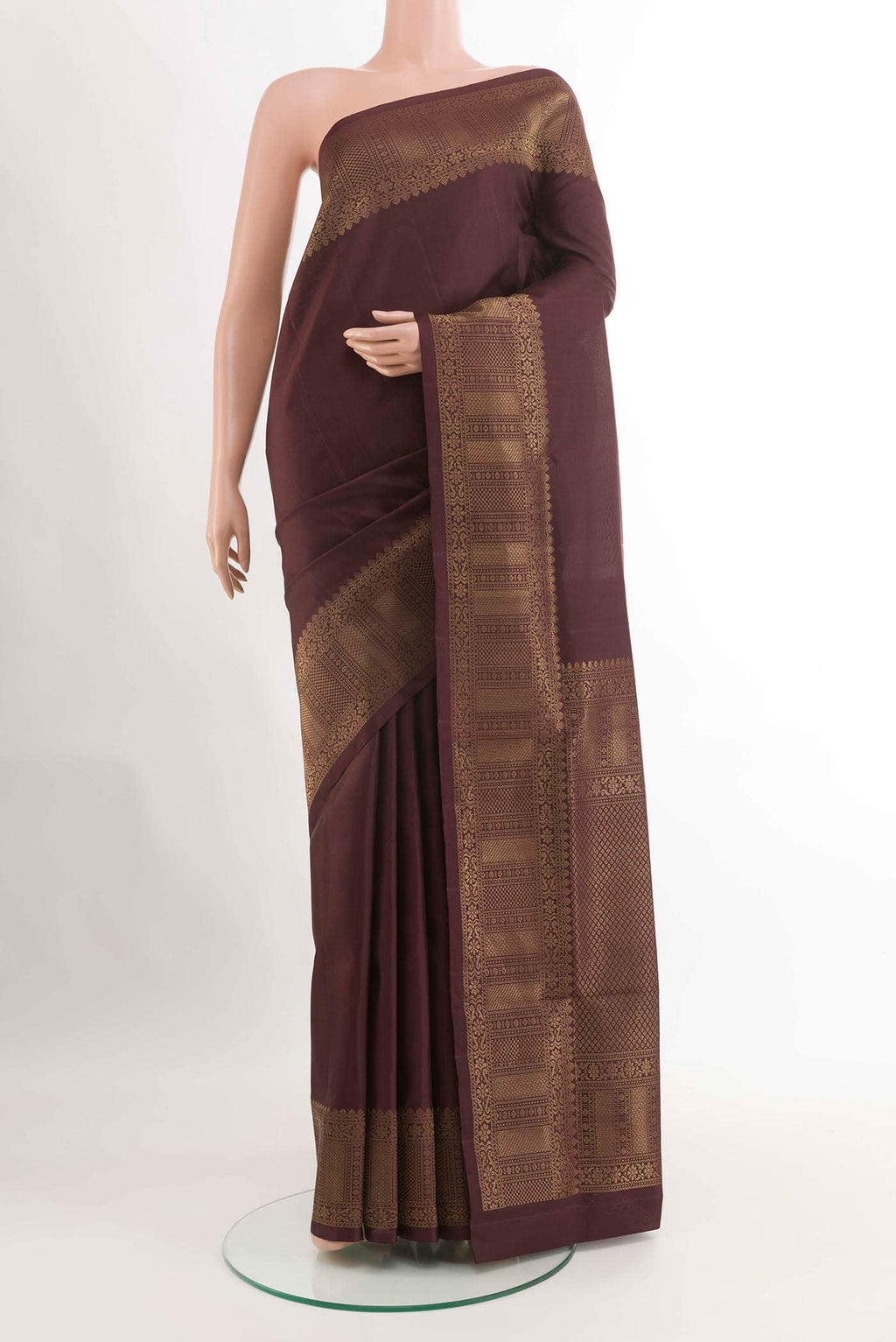 Brown Soft Silk Saree