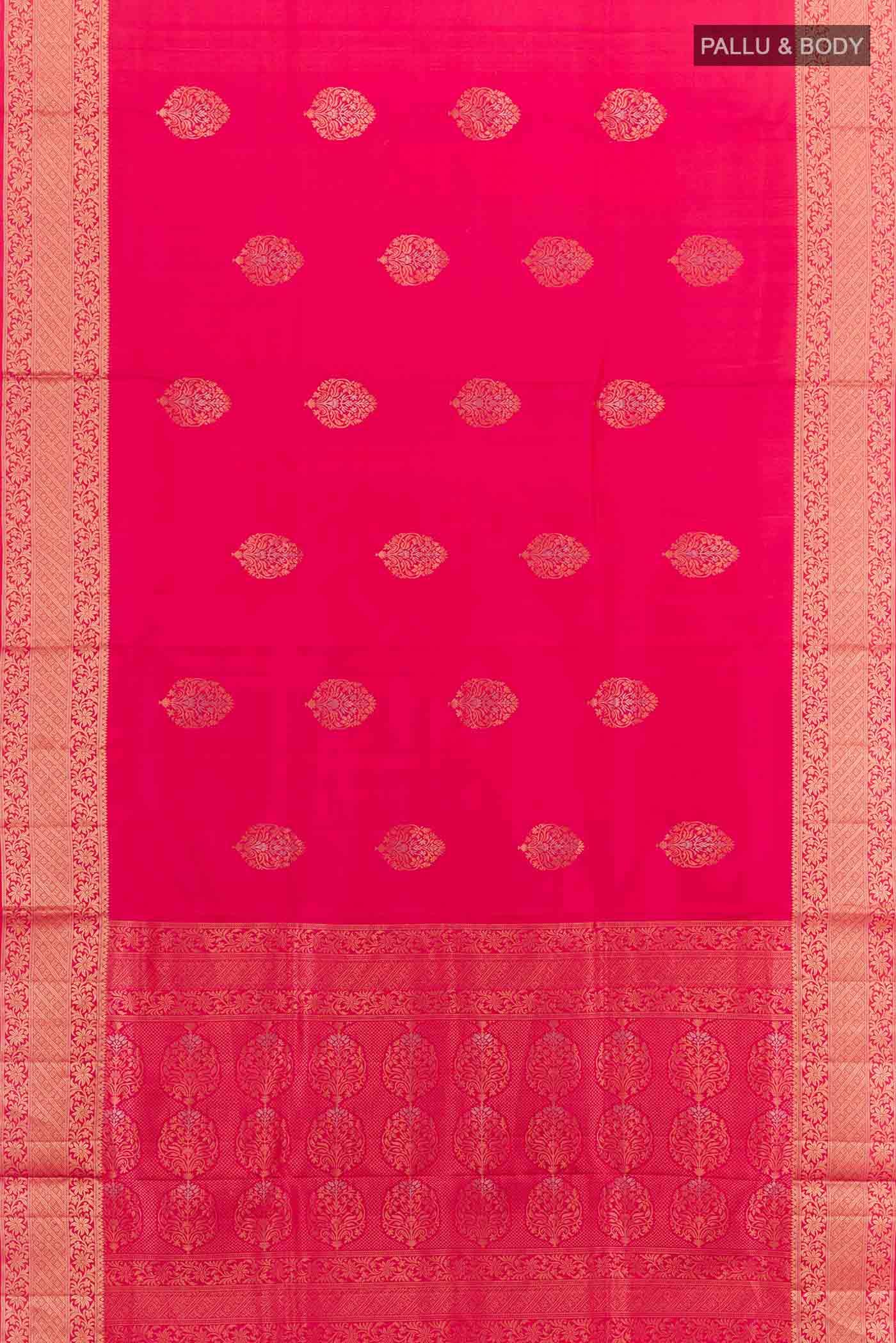 Dark Pink Soft Silk Saree