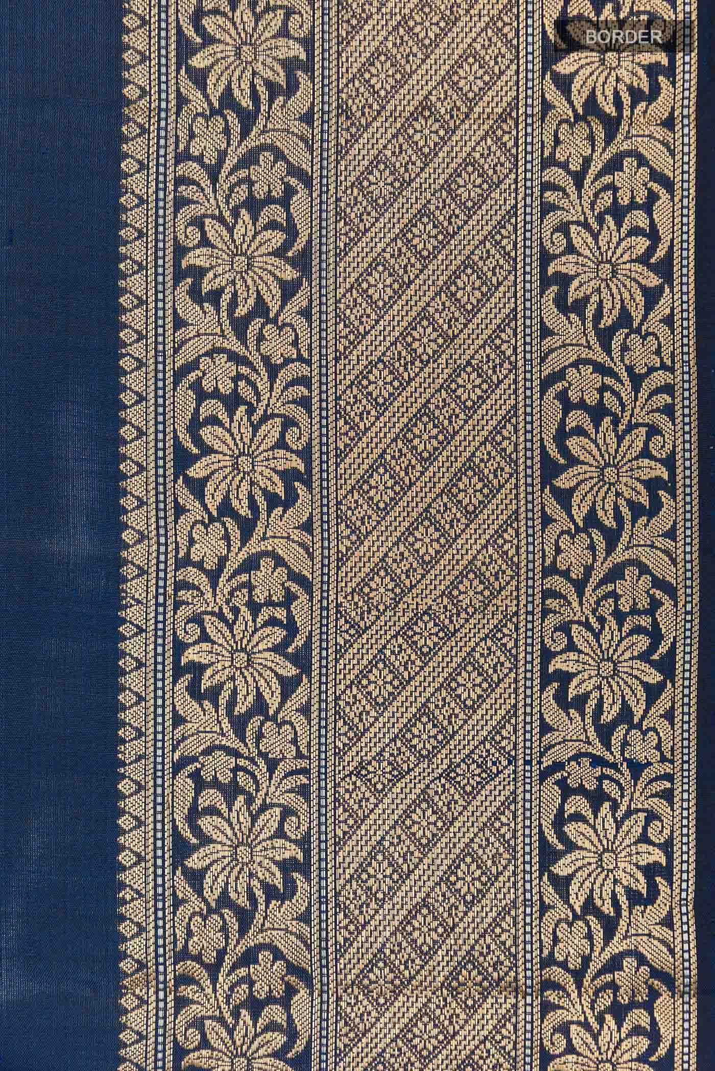 Dark Blue Soft Silk Saree