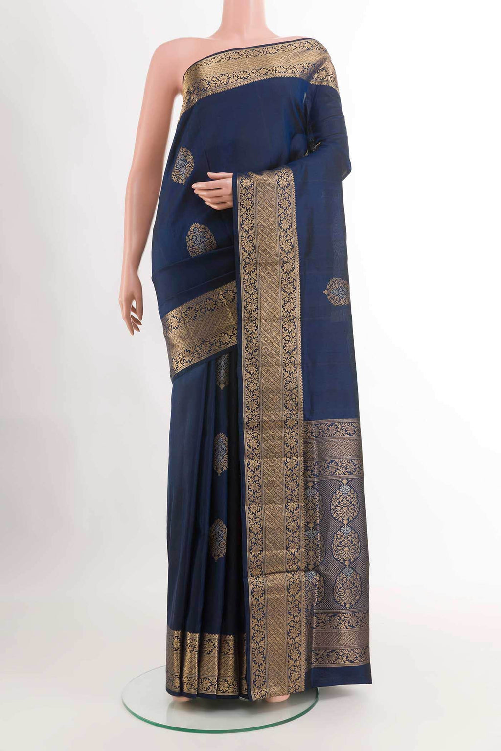 Dark Blue Soft Silk Saree