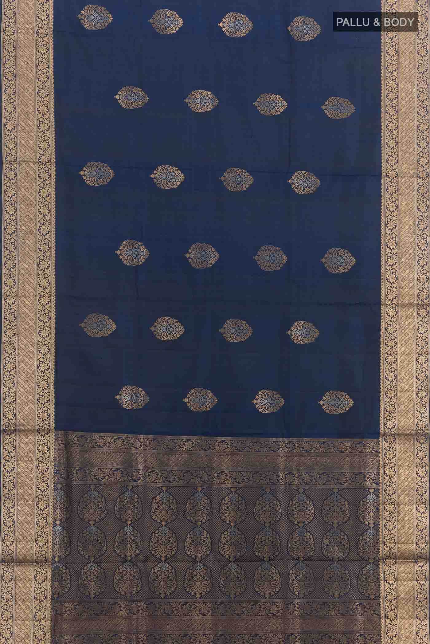 Dark Blue Soft Silk Saree