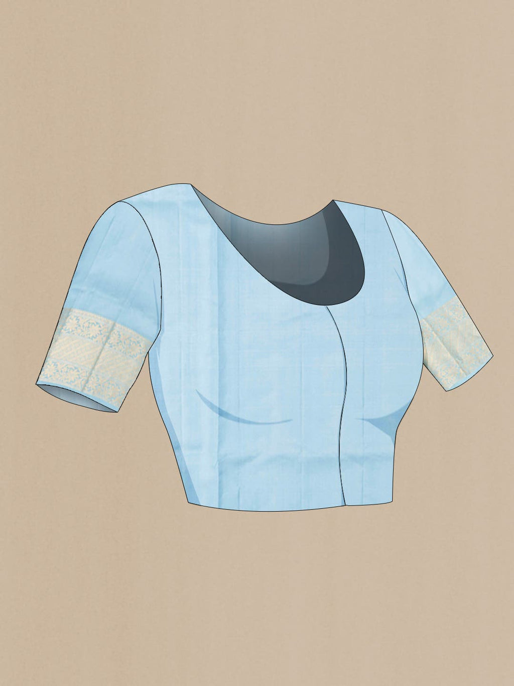 Sky Blue Soft Silk Saree