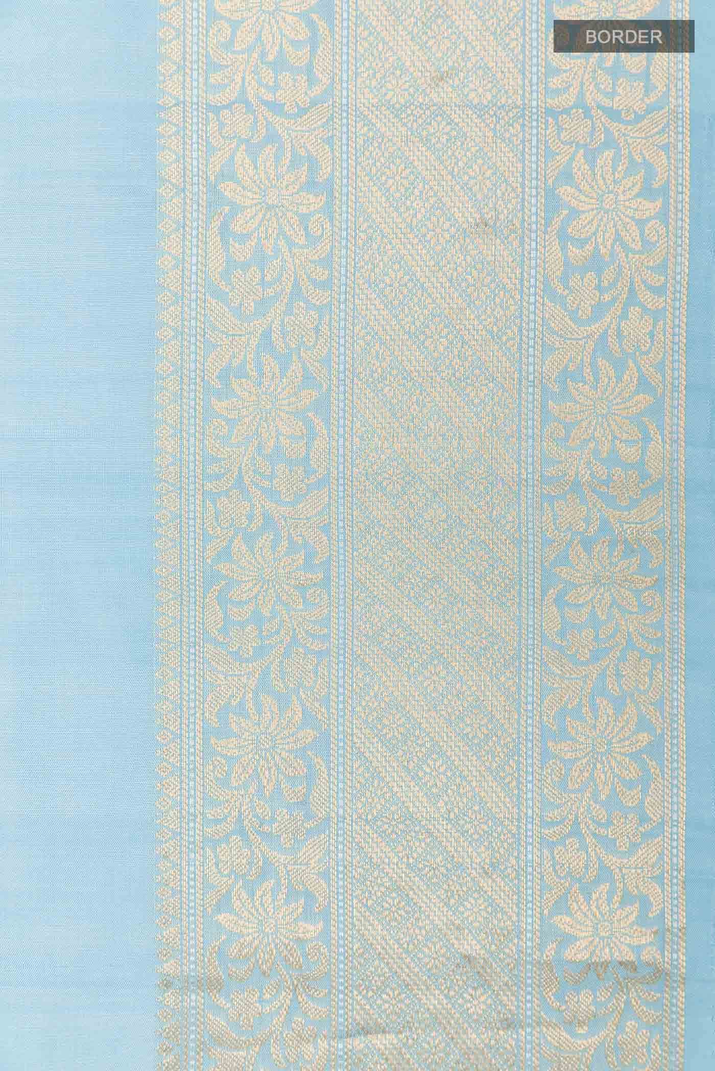 Sky Blue Soft Silk Saree