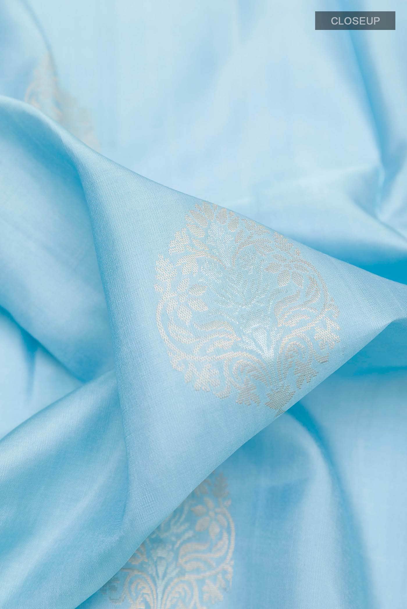 Sky Blue Soft Silk Saree