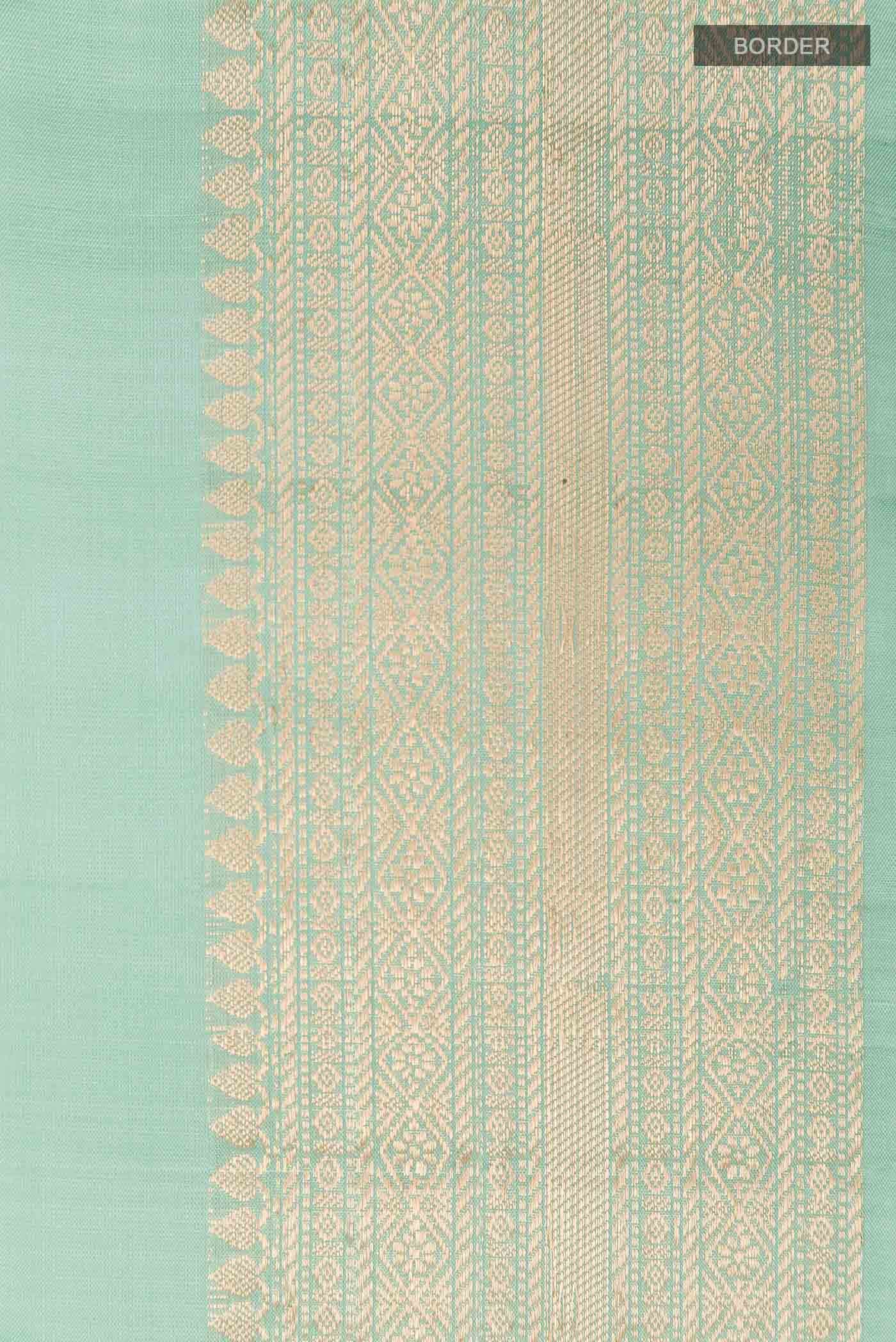 Mint Green Soft Silk Saree
