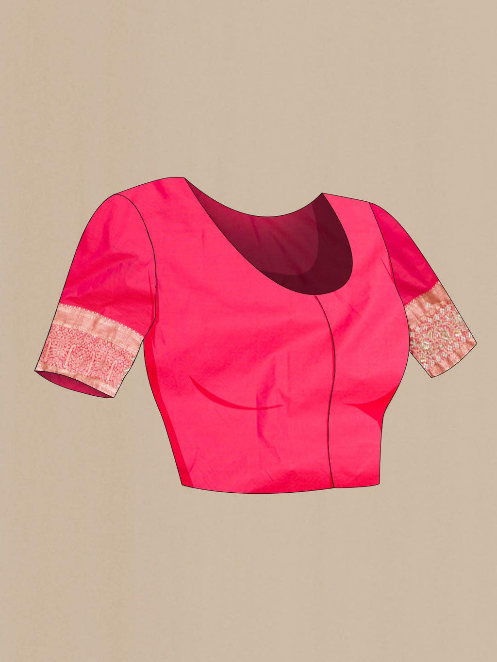 Pink Dual Tone Banarasi Silk Saree