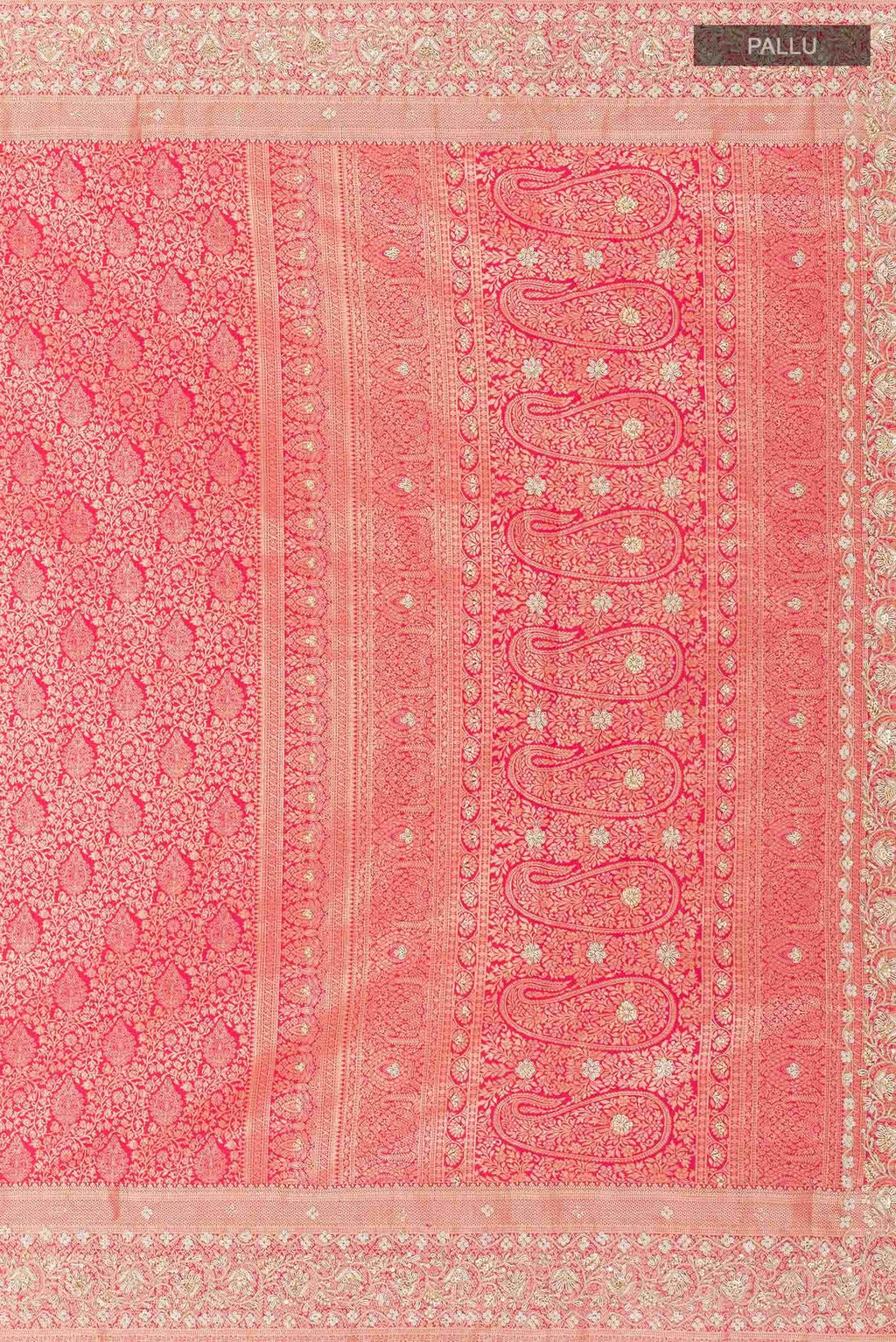 Pink Dual Tone Banarasi Silk Saree