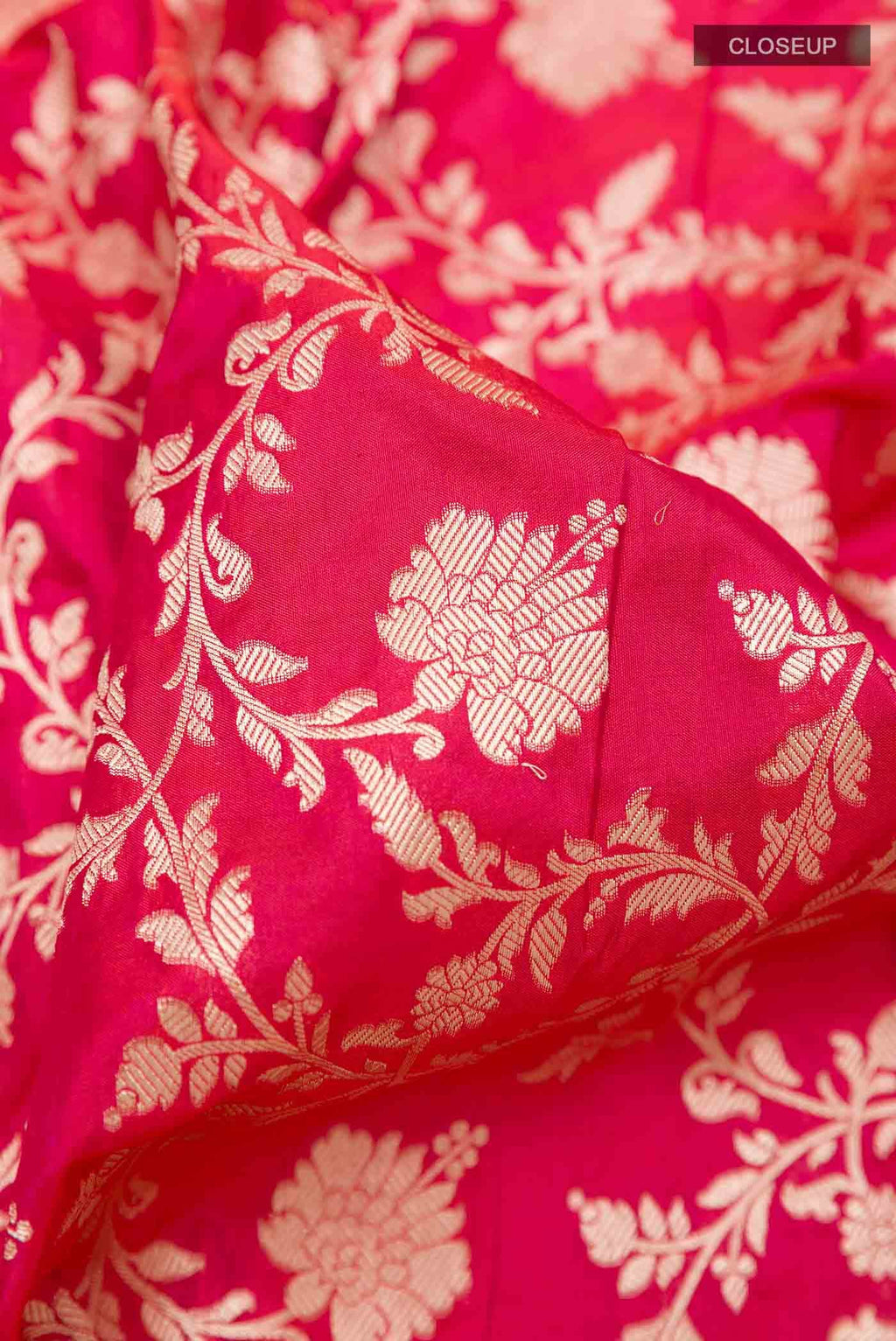 Pink Dual Tone Banarasi Silk Saree
