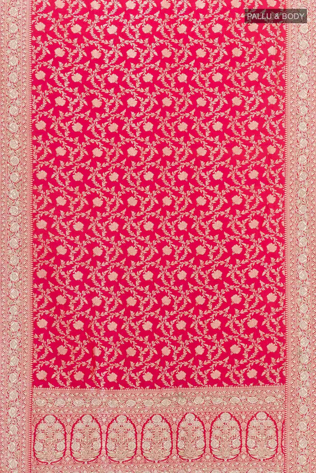 Pink Dual Tone Banarasi Silk Saree