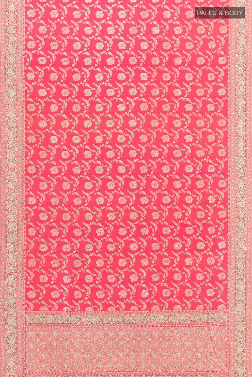 Pink Dual Tone Banarasi Silk Saree