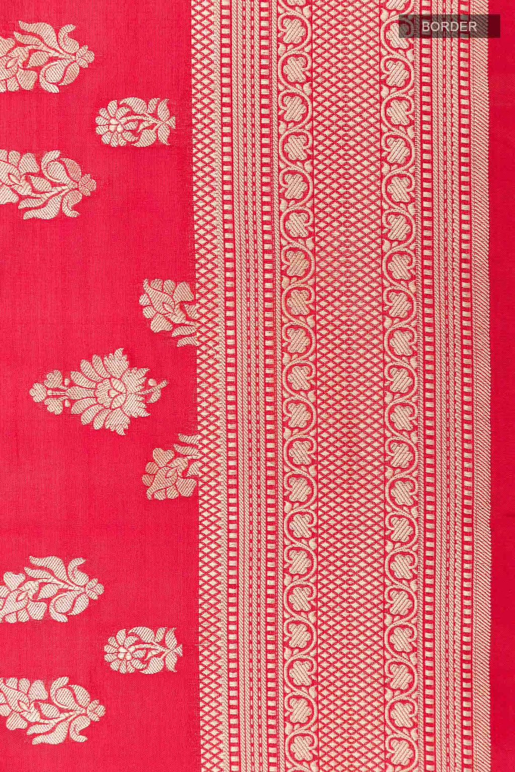 Red Banarasi Katan Silk Saree