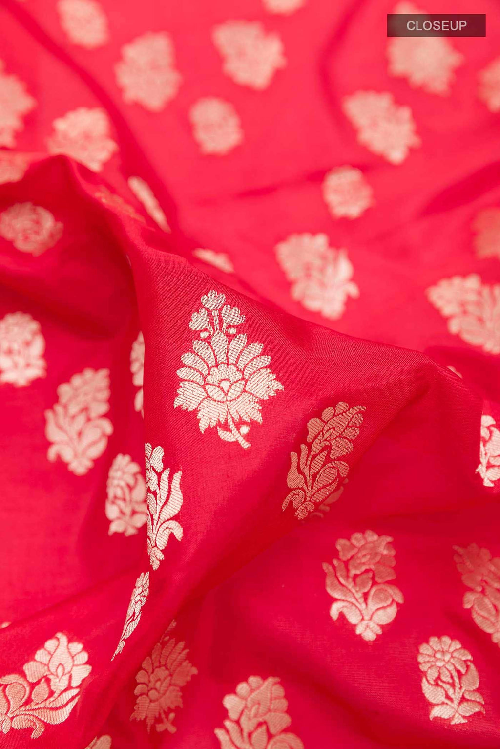 Red Banarasi Katan Silk Saree