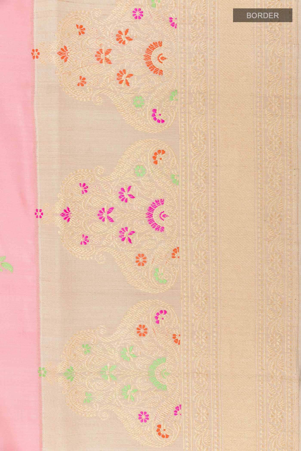Pink Banarasi Silk Saree