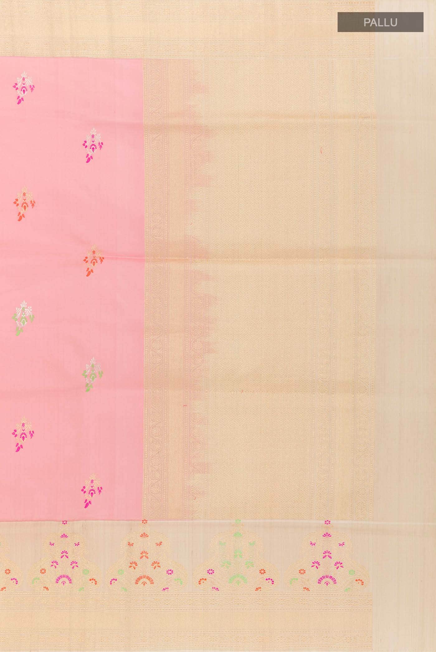 Pink Banarasi Silk Saree