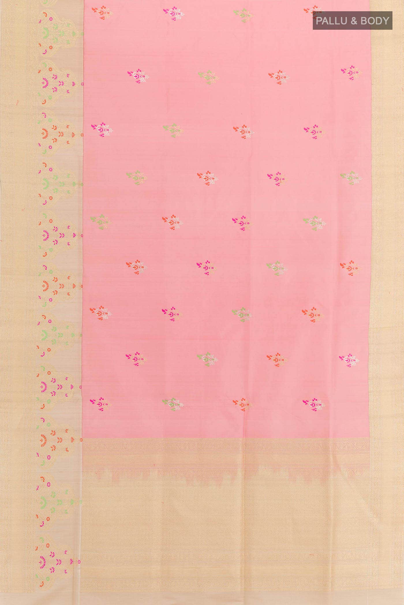 Pink Banarasi Silk Saree
