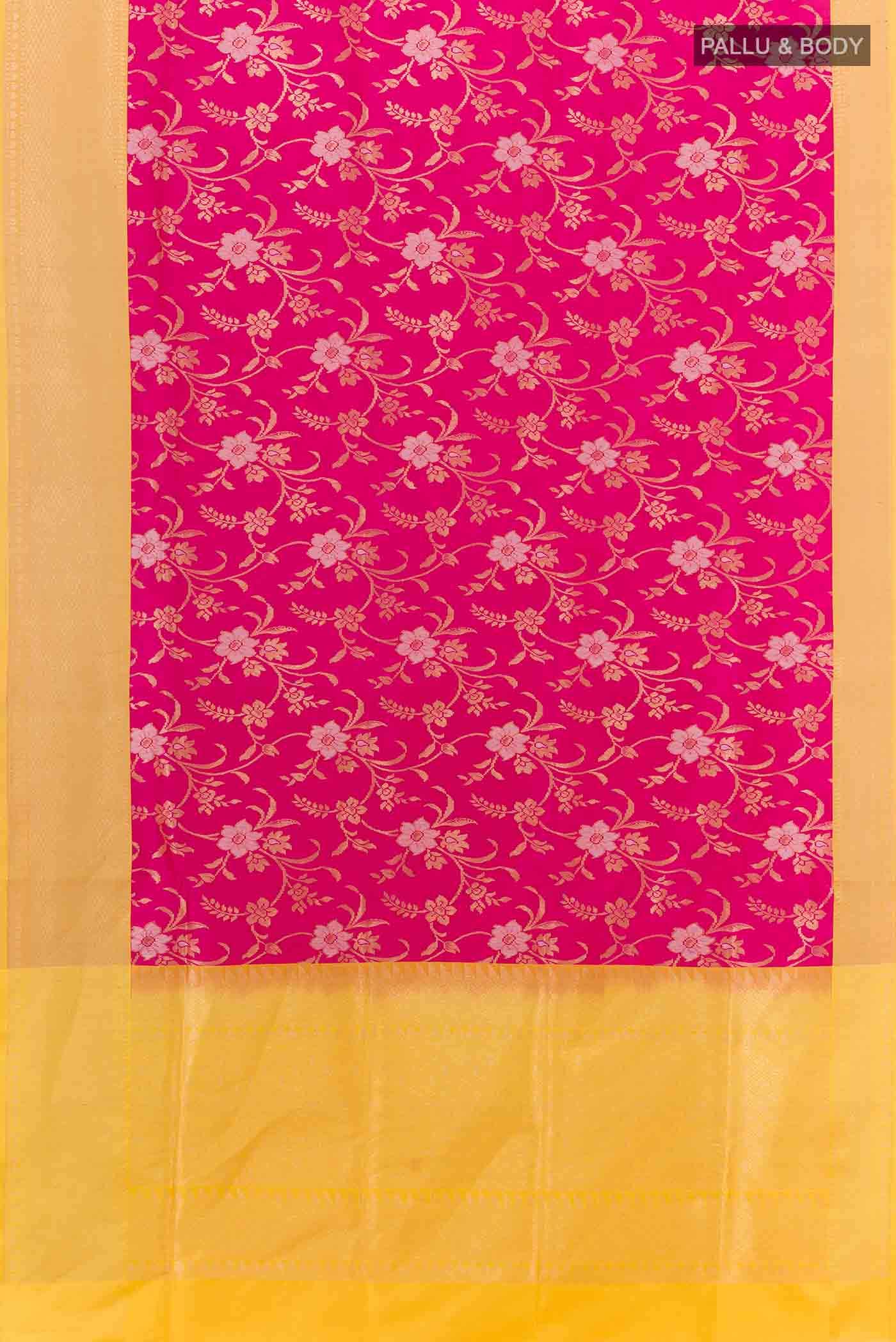 Pink Banarasi Silk Saree