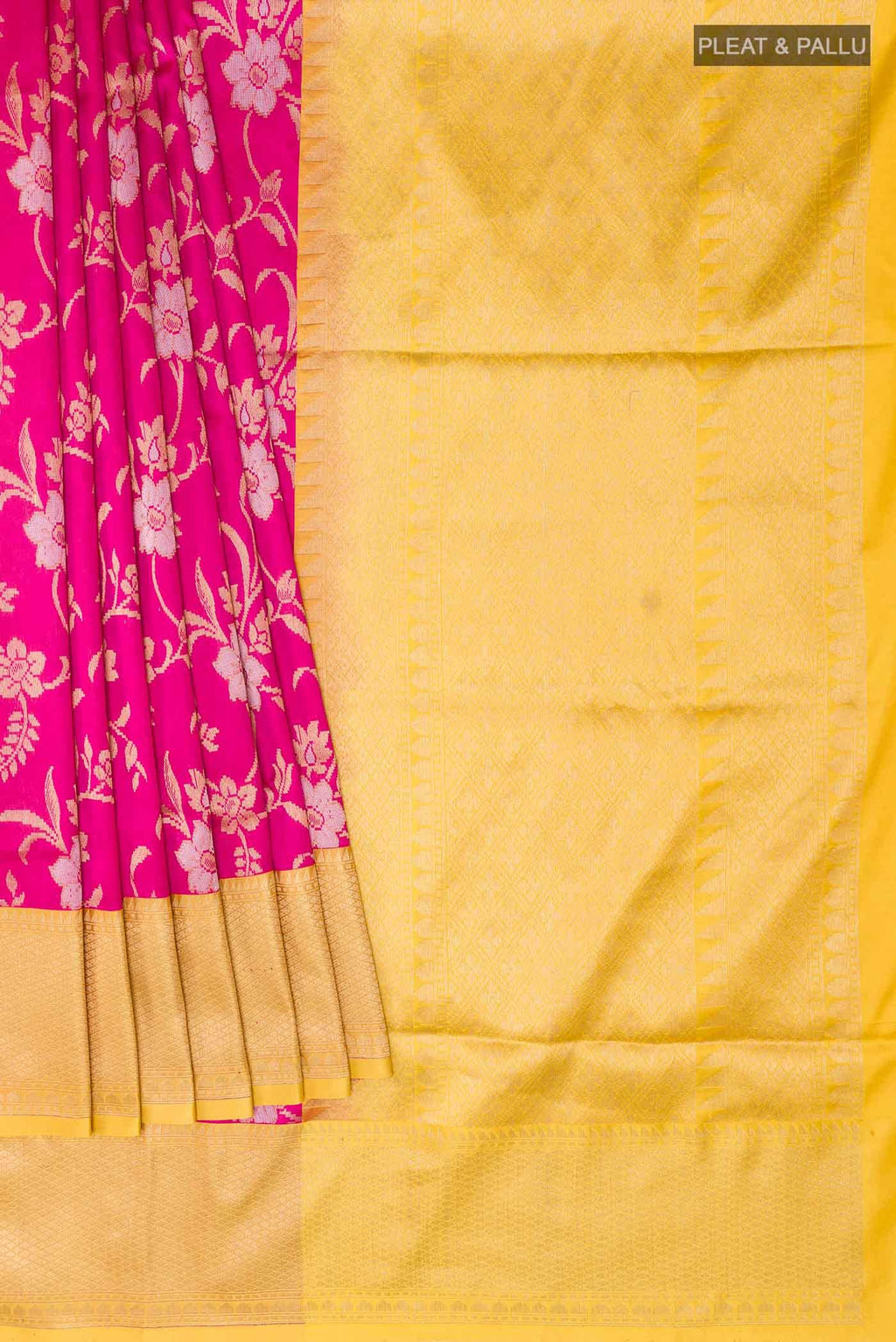 Pink Banarasi Silk Saree