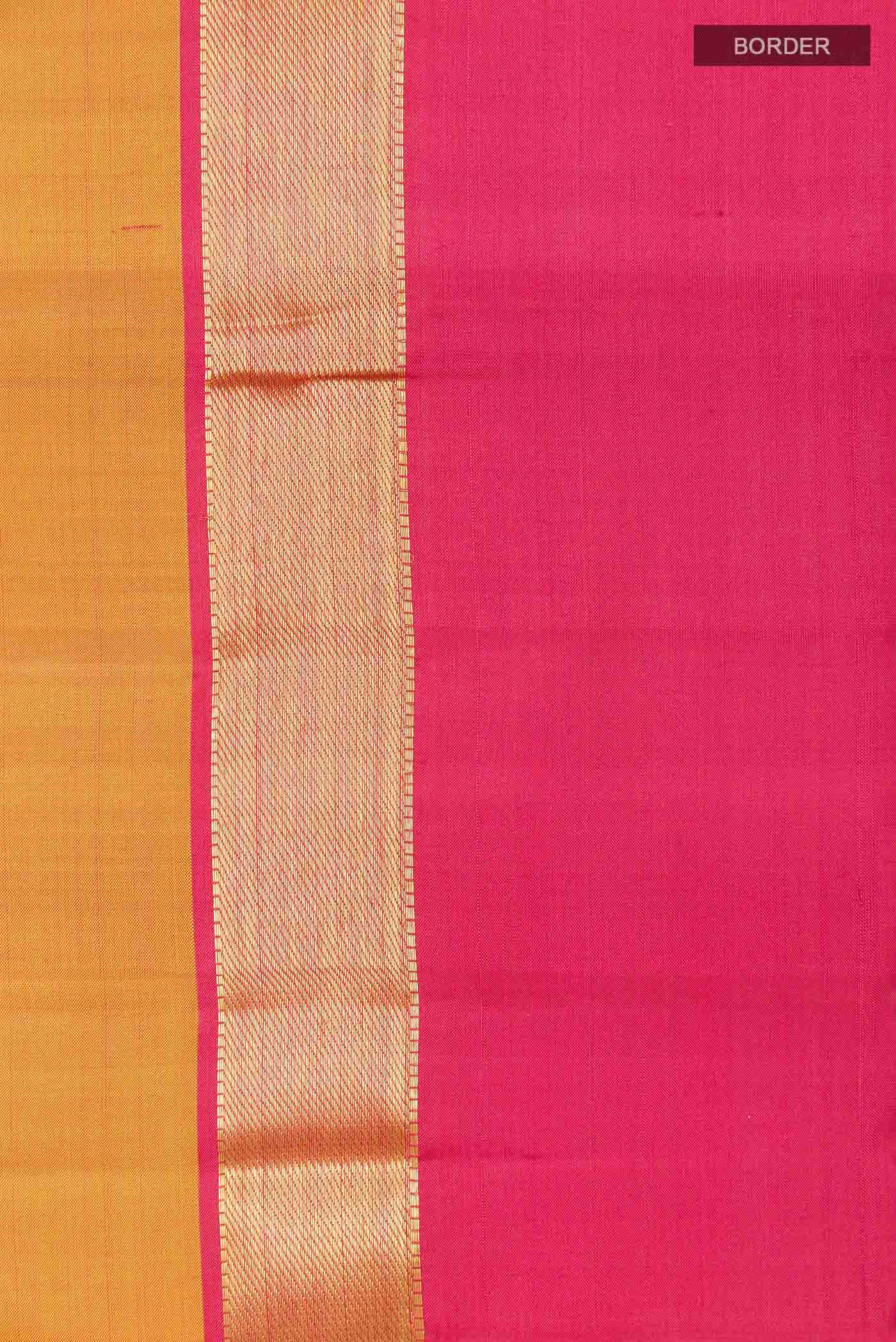 Orange Kanchipuram Silk Saree