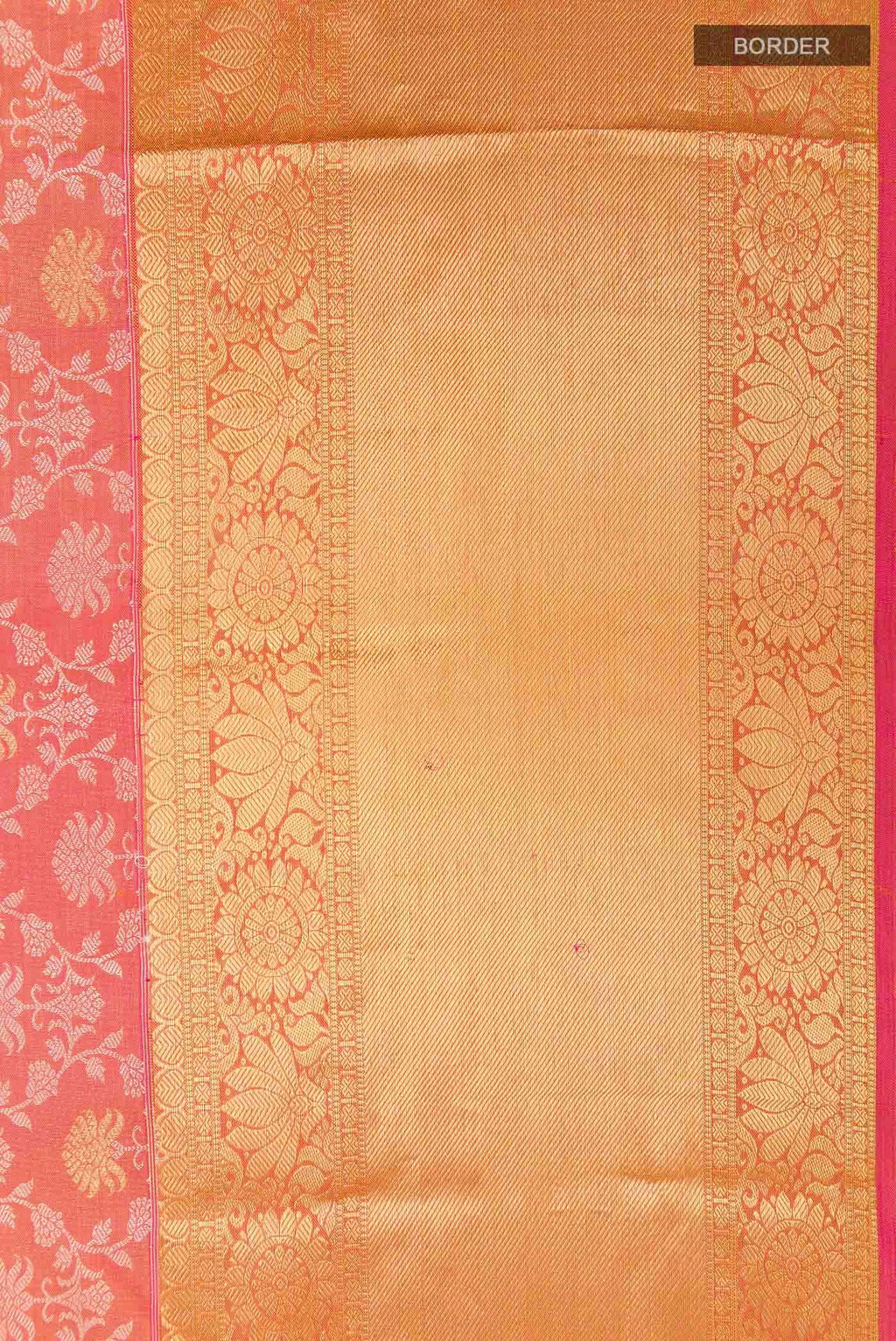 Pink Dual Tone Kanchipuram Silk Saree