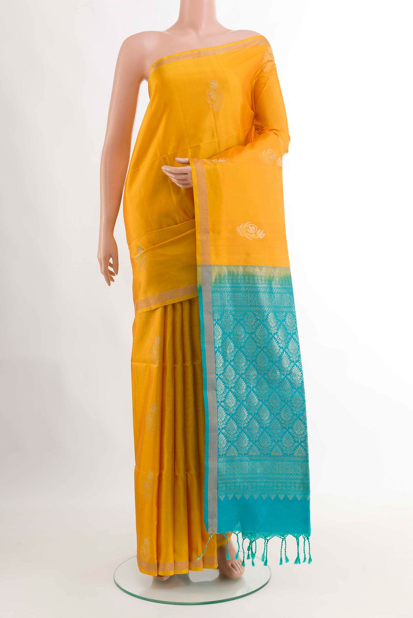 Mustard Soft Silk Saree