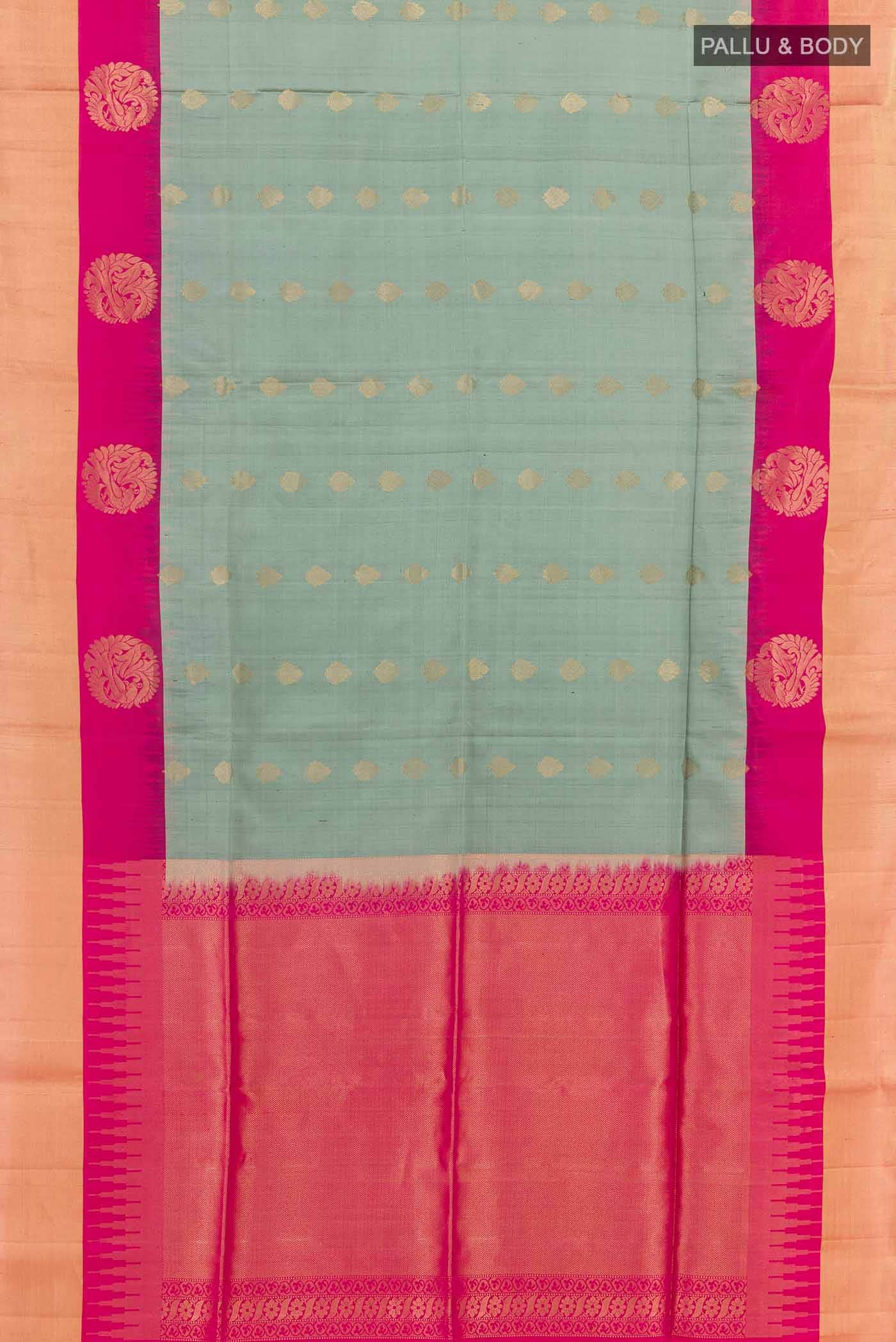 Grey Soft Silk Saree