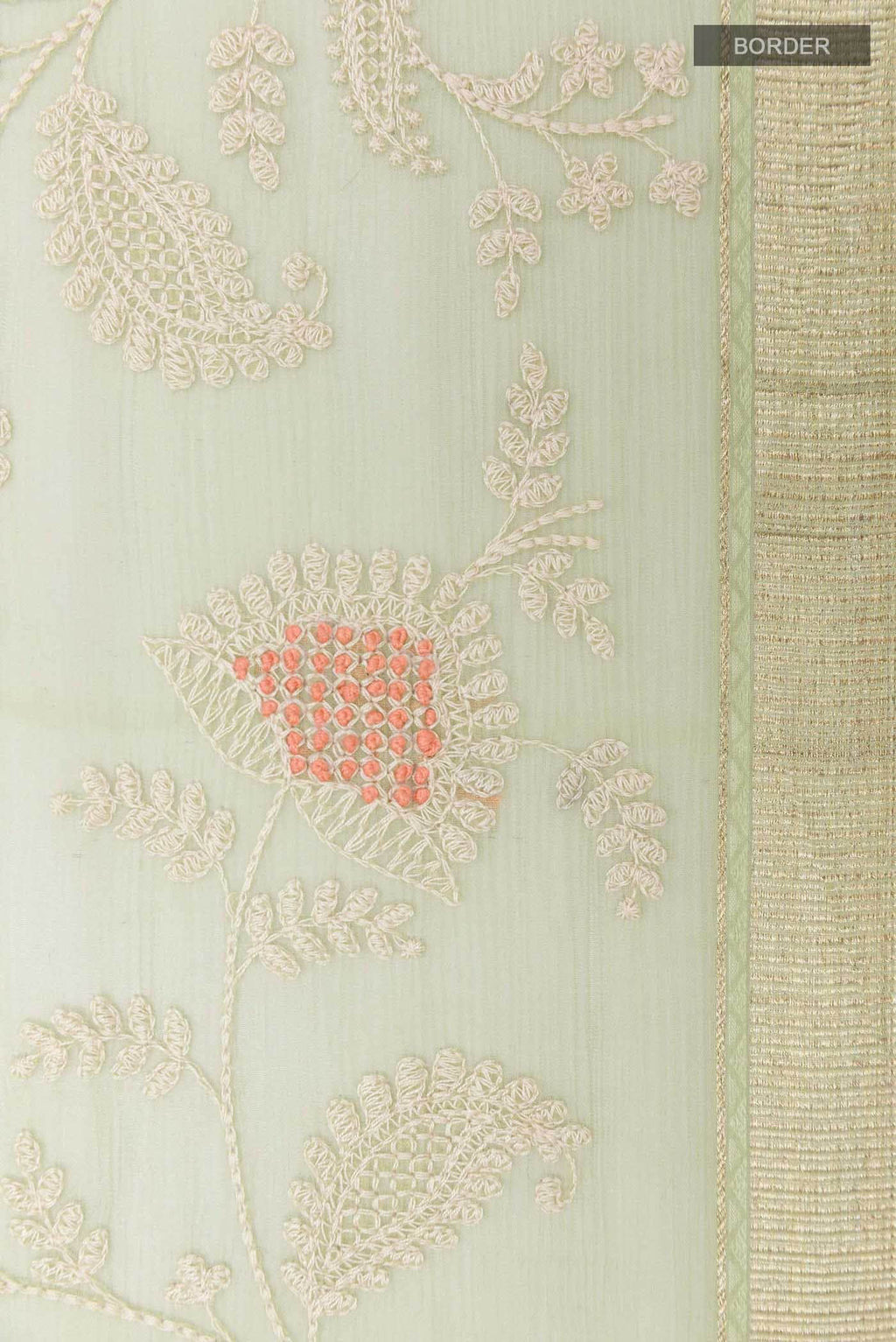 Green Mysore Chiffon Saree
