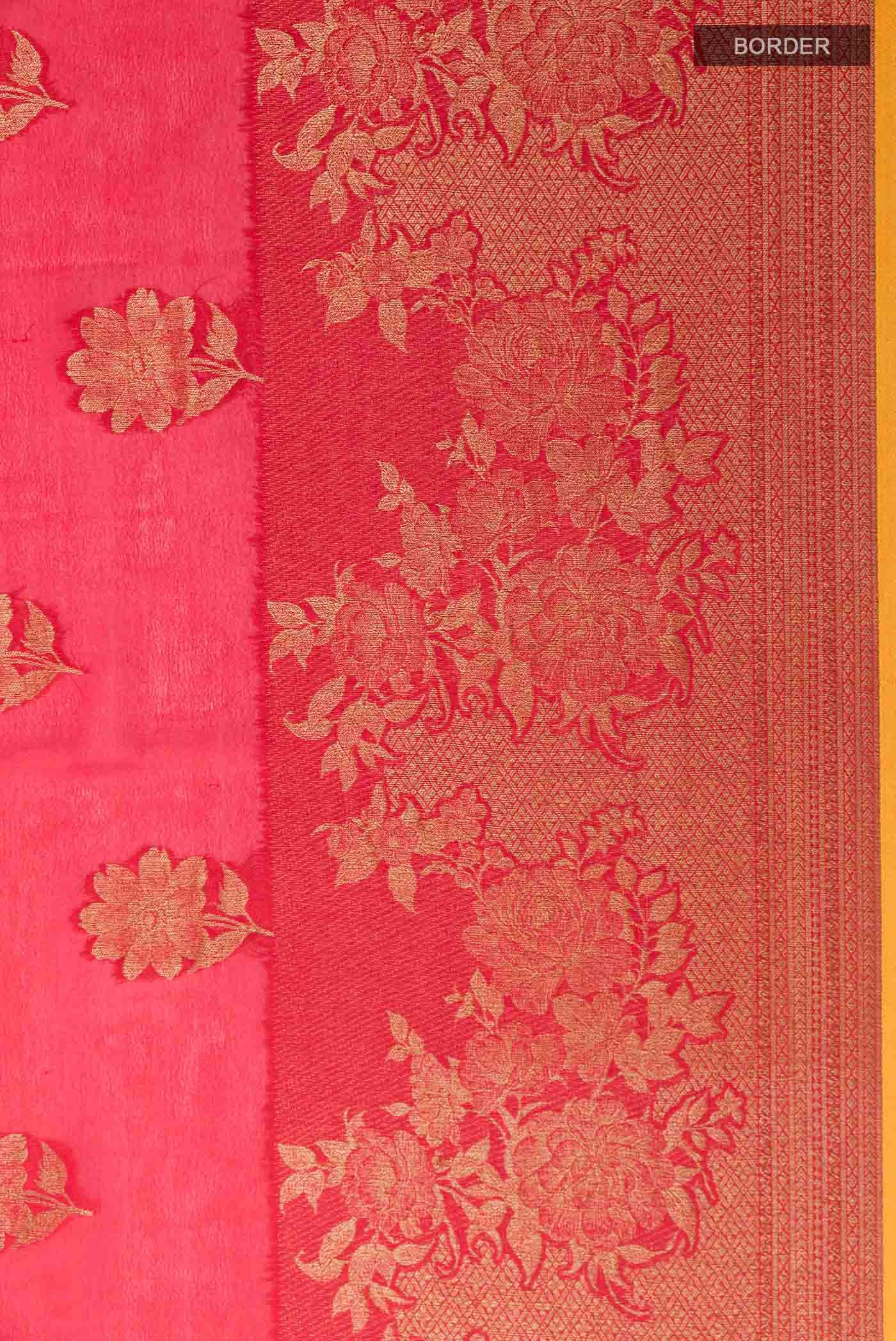 Red Mysore Georgette Saree