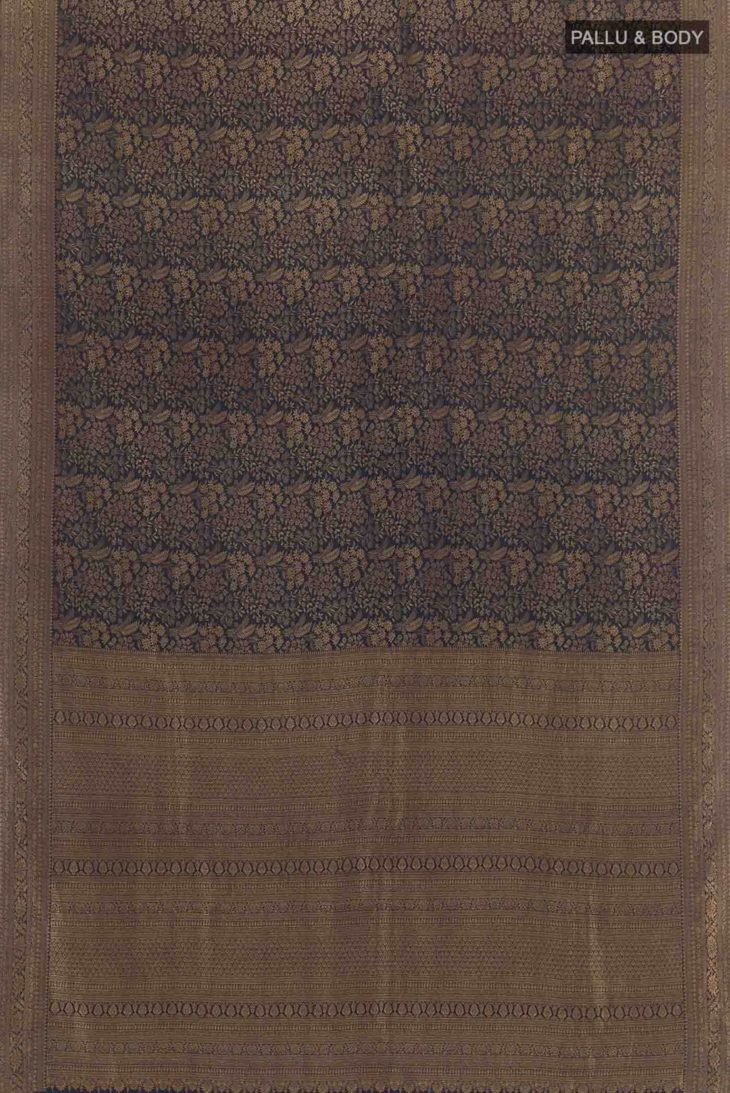 Navy Blue Mysore Georgette Saree