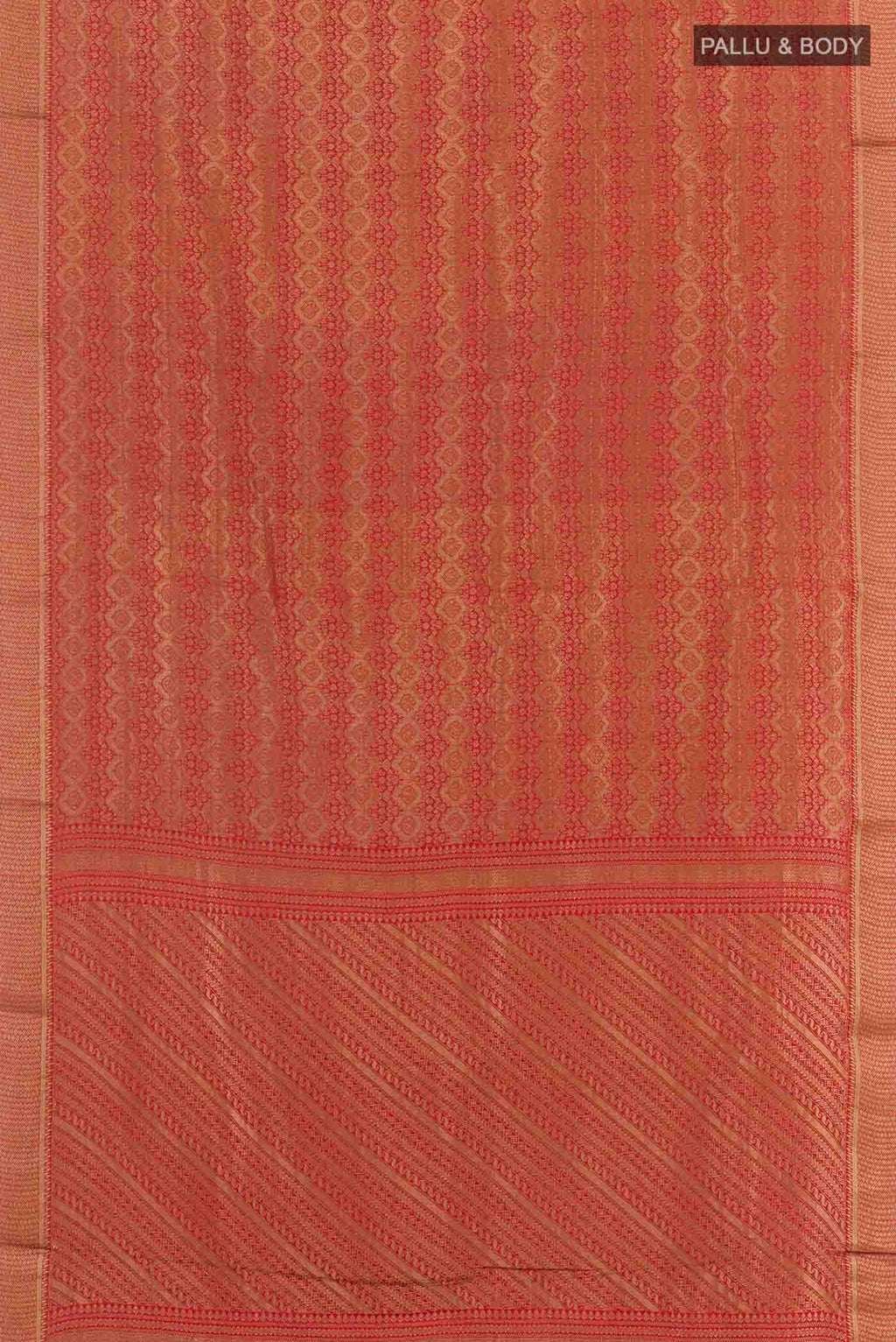 Red Mysore Georgette Saree