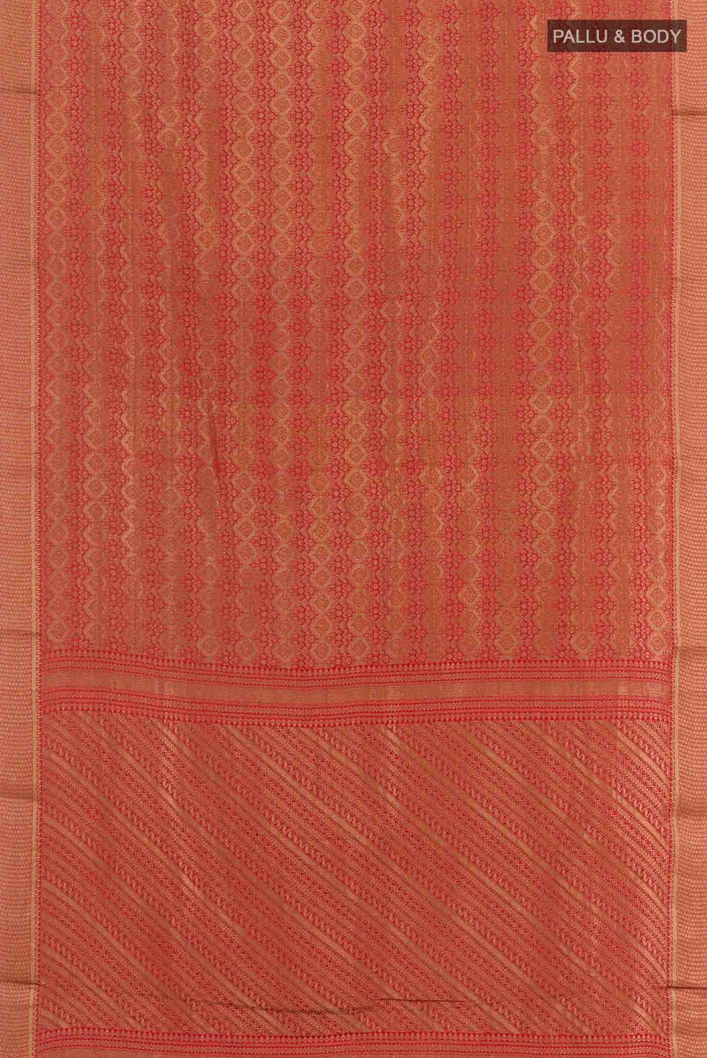 Red Mysore Georgette Saree