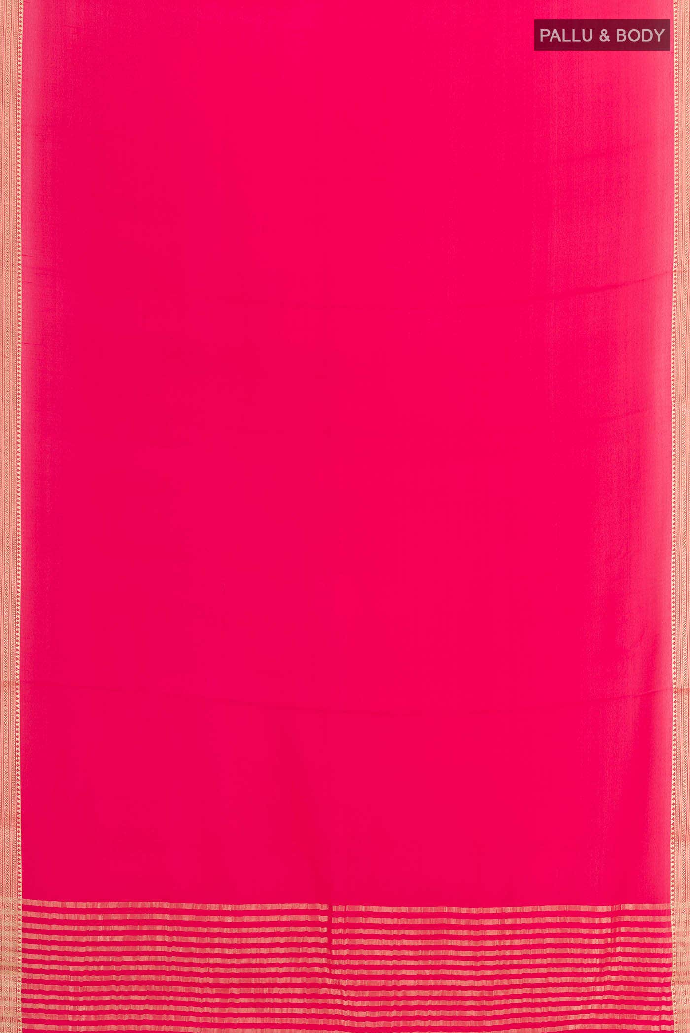 Pink Mysore Crepe Saree
