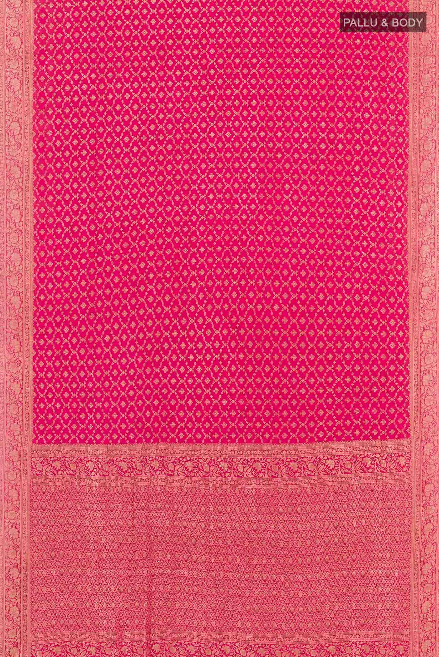 Rani Pink Mysore Georgette Saree