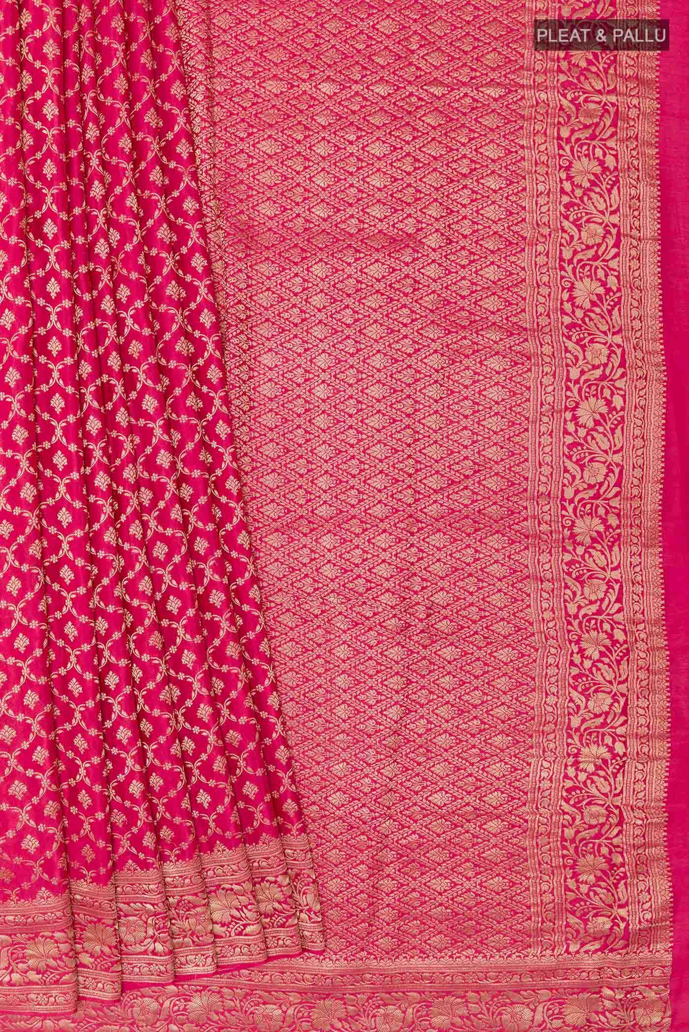 Rani Pink Mysore Georgette Saree