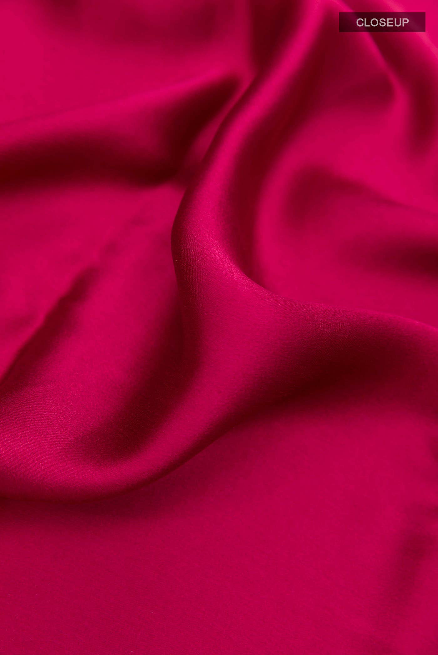 Dark Pink Mysore Crepe Saree