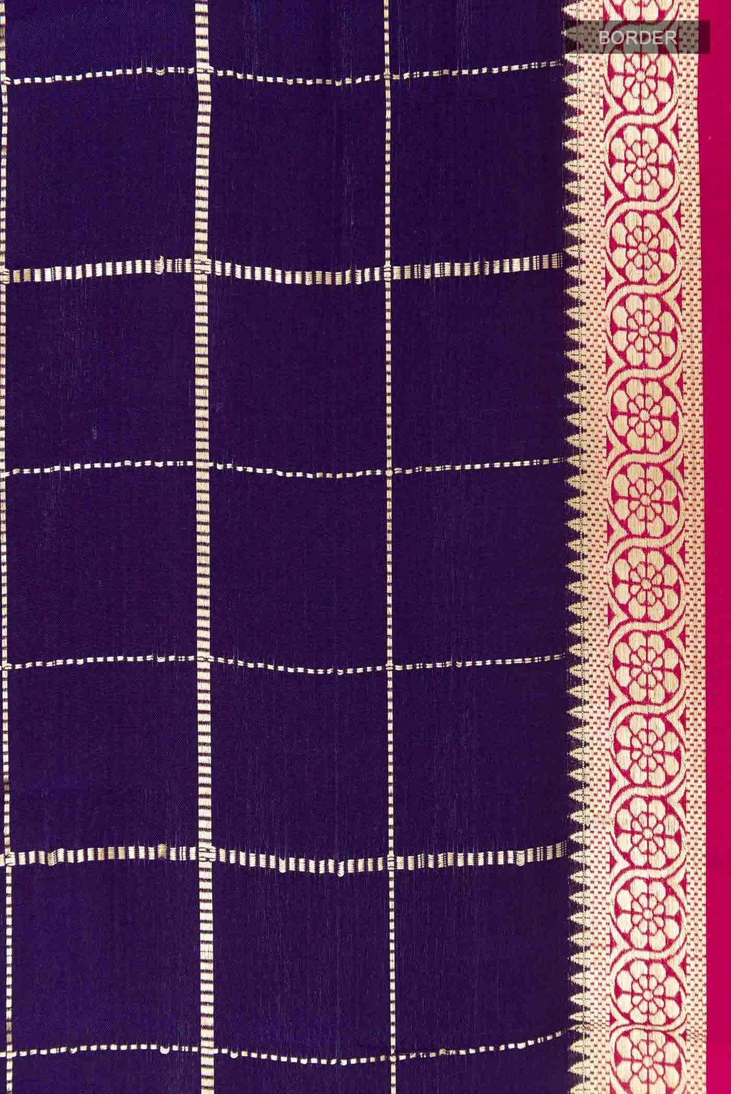 Purple Mysore Crepe Saree