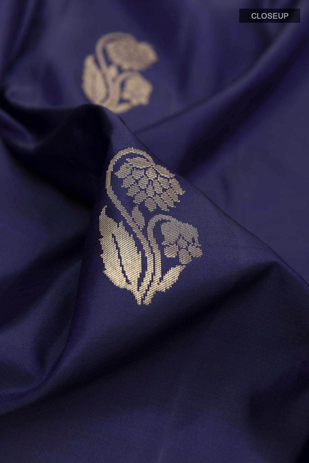 Navy Blue Kanchipuram Silk Saree