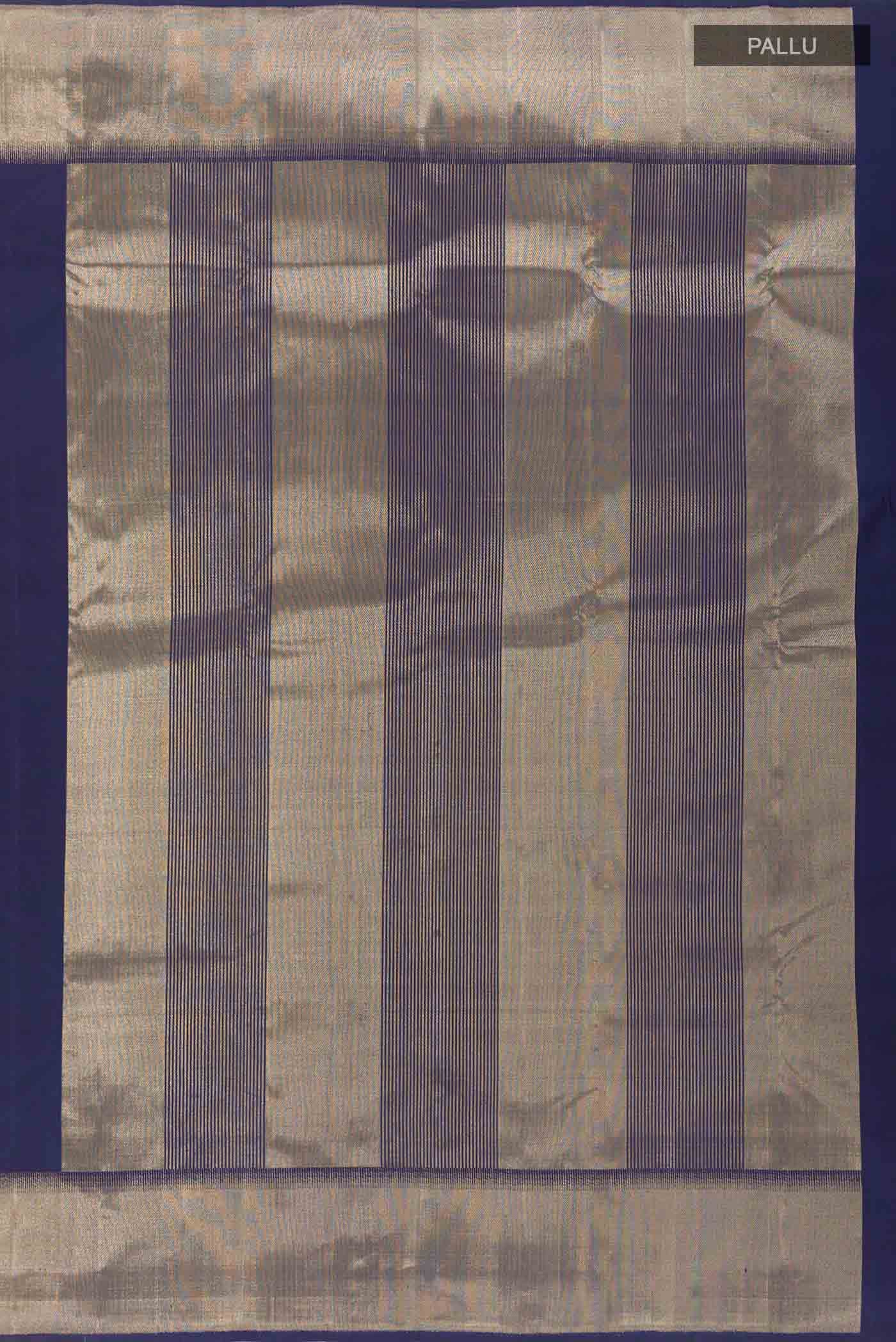 Navy Blue Kanchipuram Silk Saree