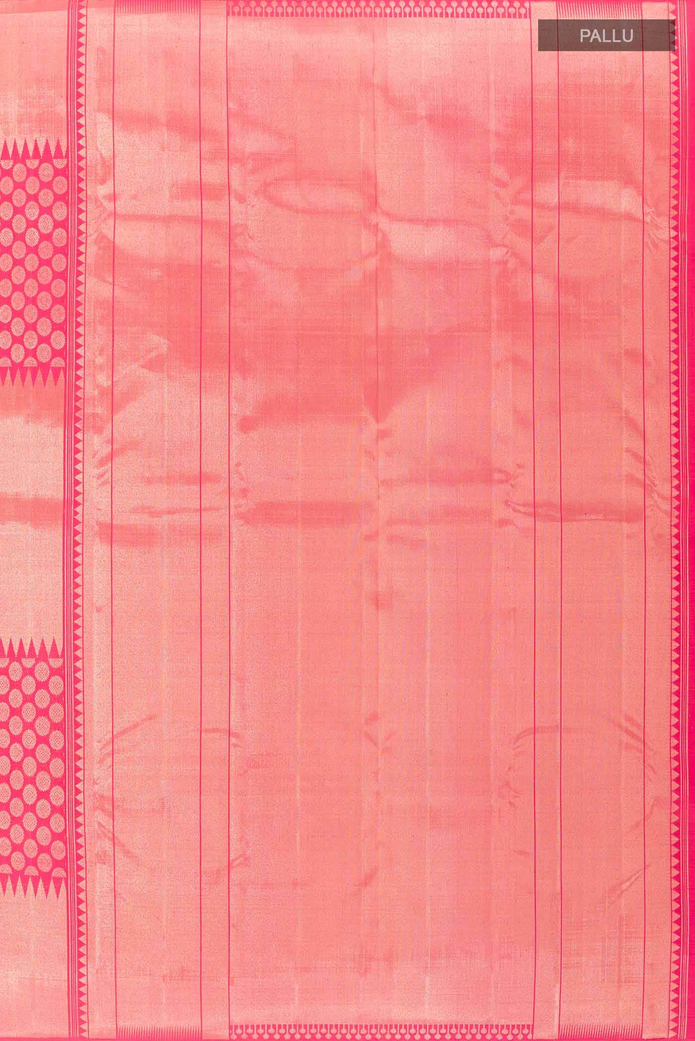 Dark Pink Kanchipuram Silk Saree