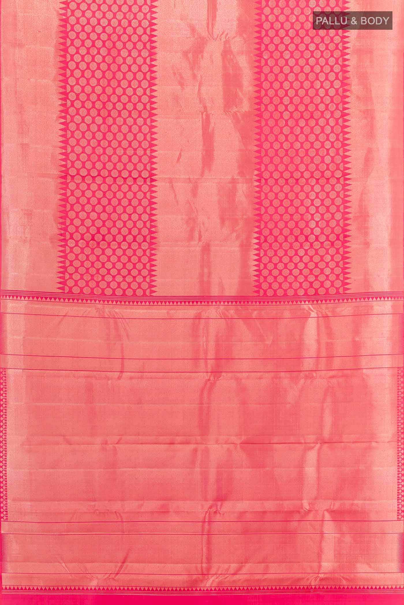 Dark Pink Kanchipuram Silk Saree