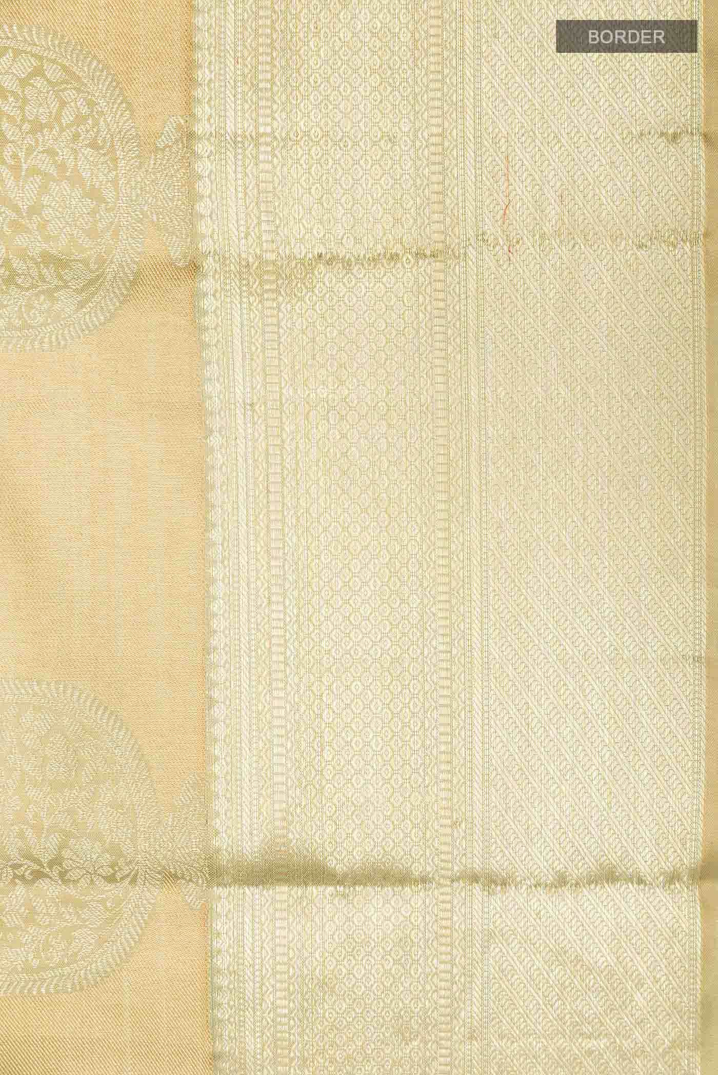 Dark Beige Kanchipuram Silk Saree