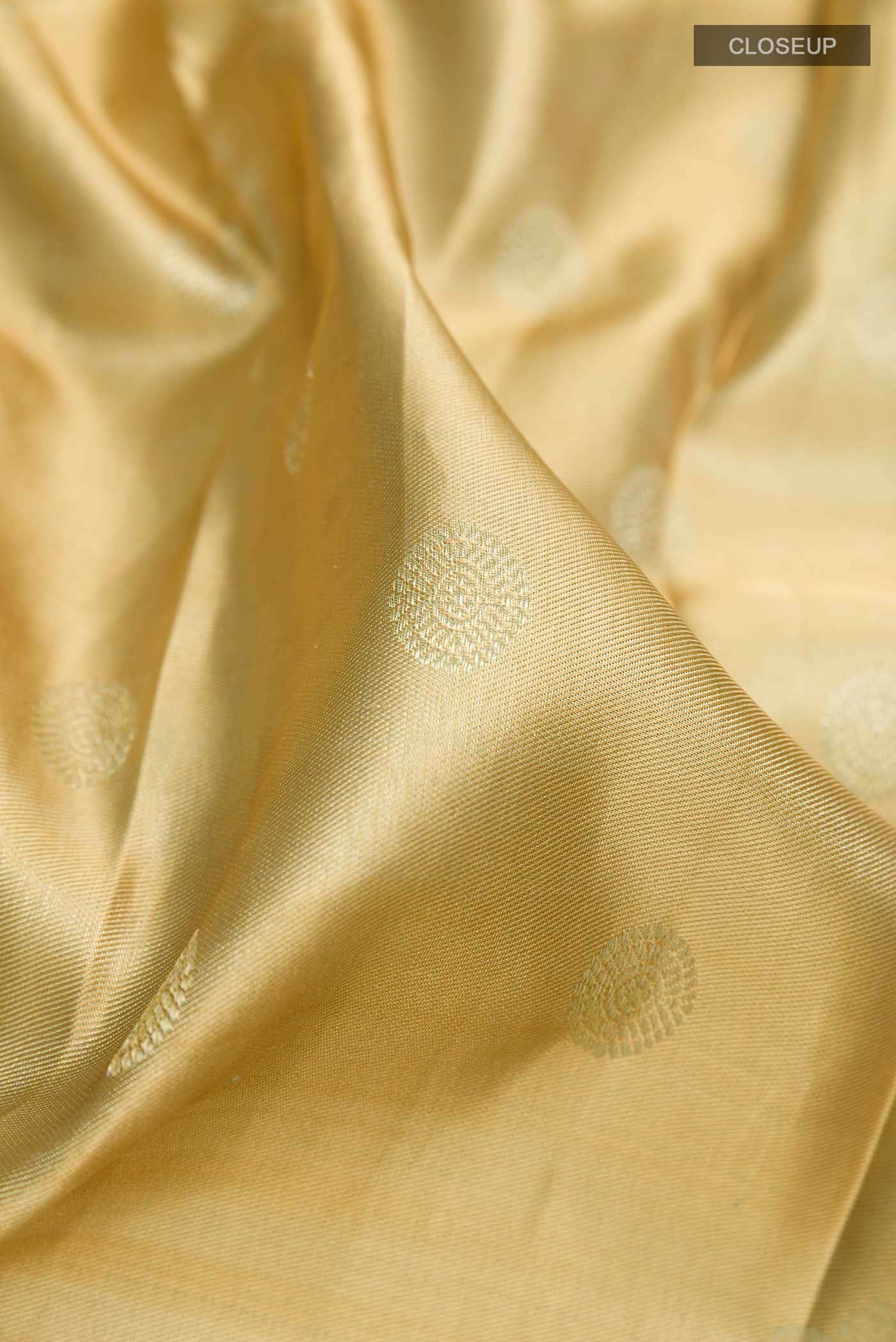 Dark Beige Kanchipuram Silk Saree