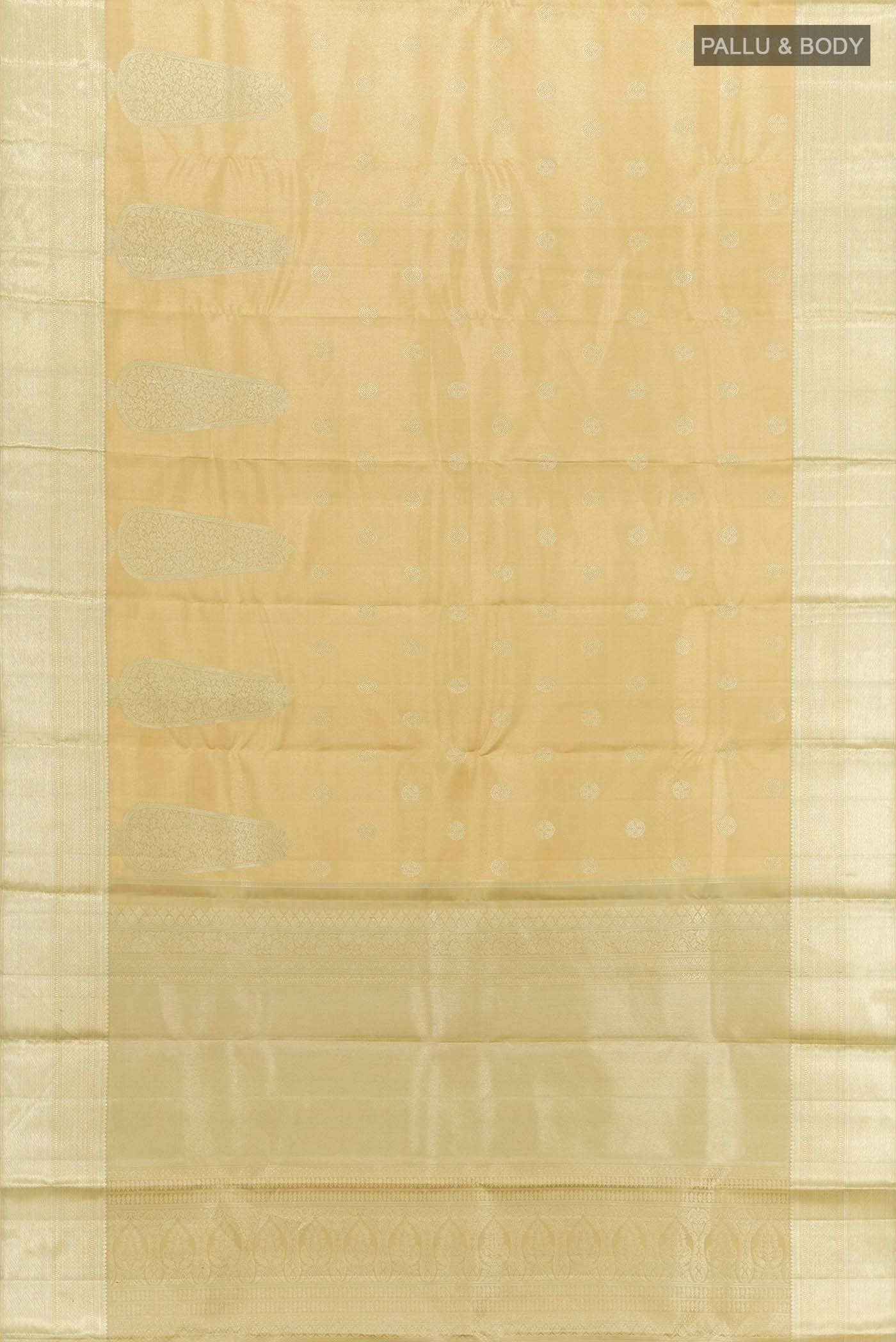 Dark Beige Kanchipuram Silk Saree