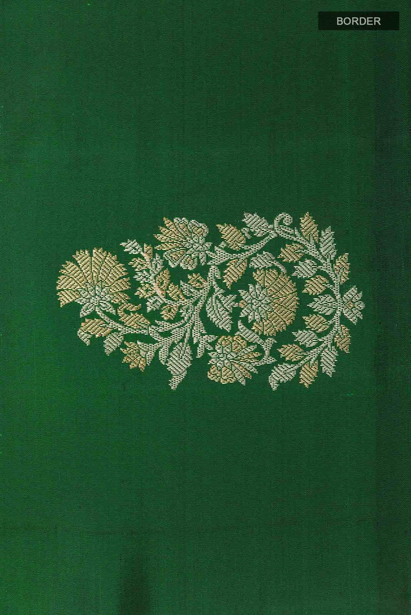 Green Dual Tone Kanchipuram Silk Saree