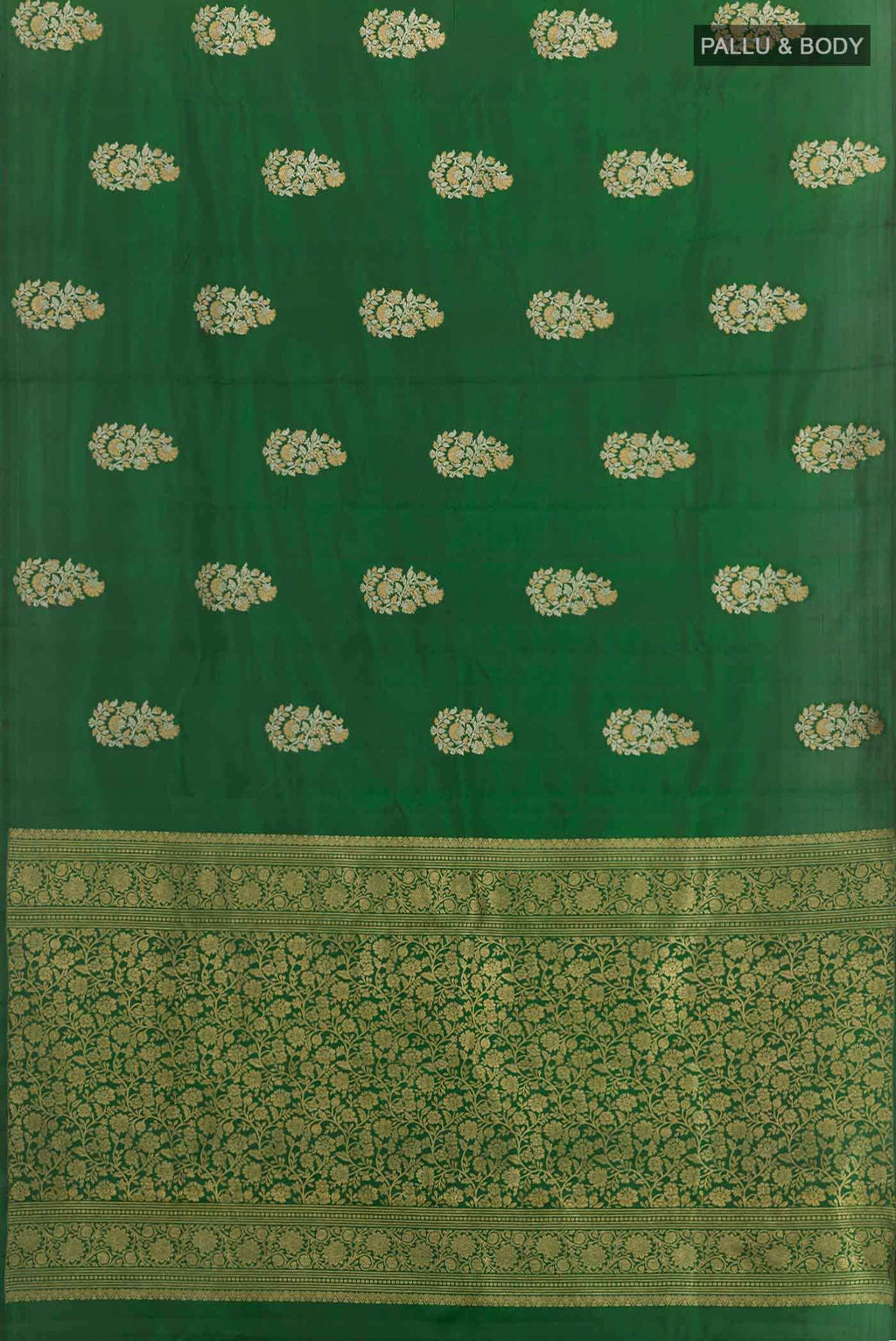 Green Dual Tone Kanchipuram Silk Saree