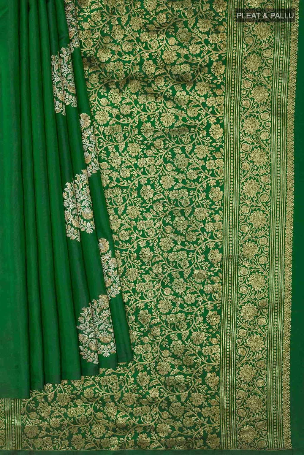 Green Dual Tone Kanchipuram Silk Saree