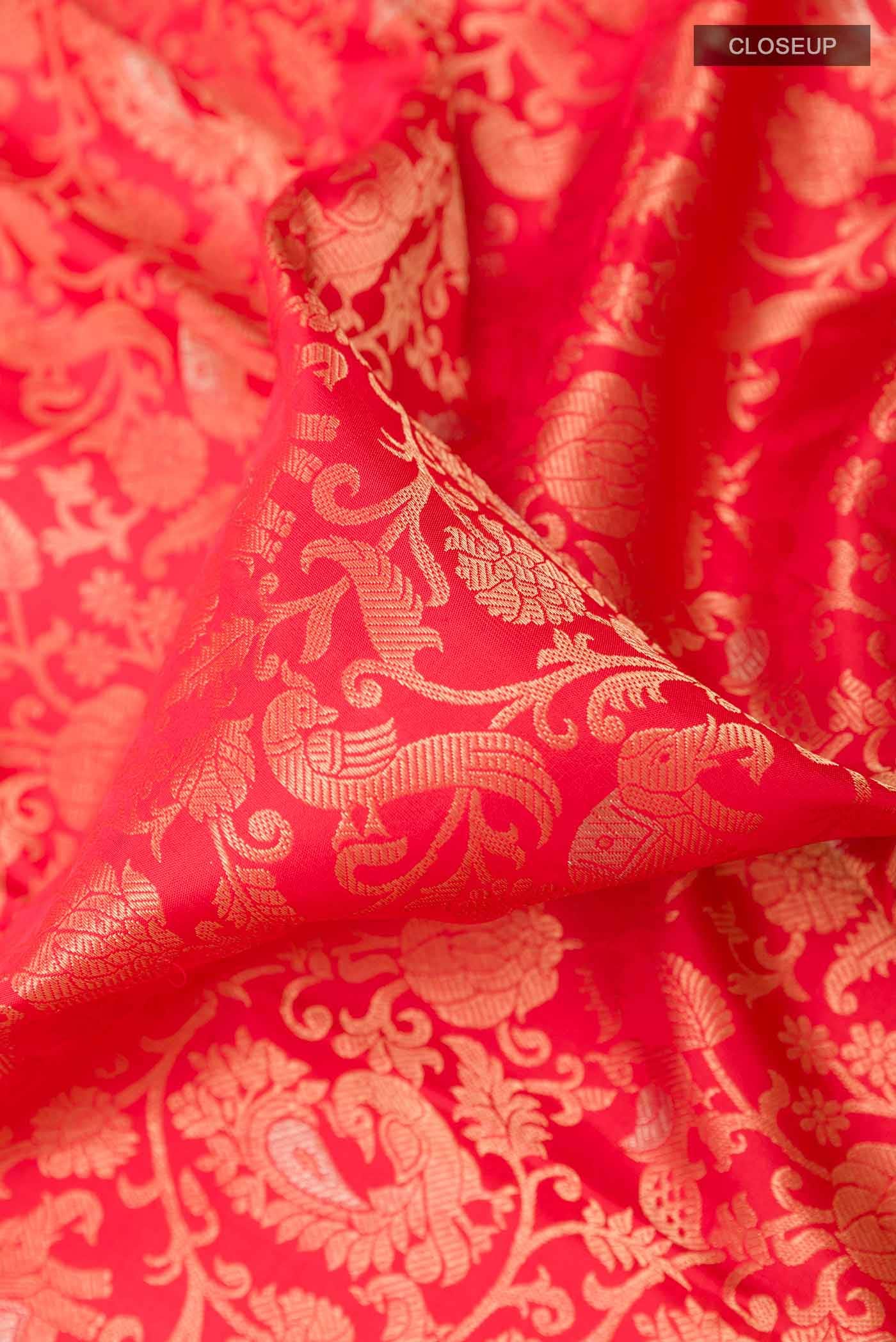 Red Kanchipuram Silk Saree